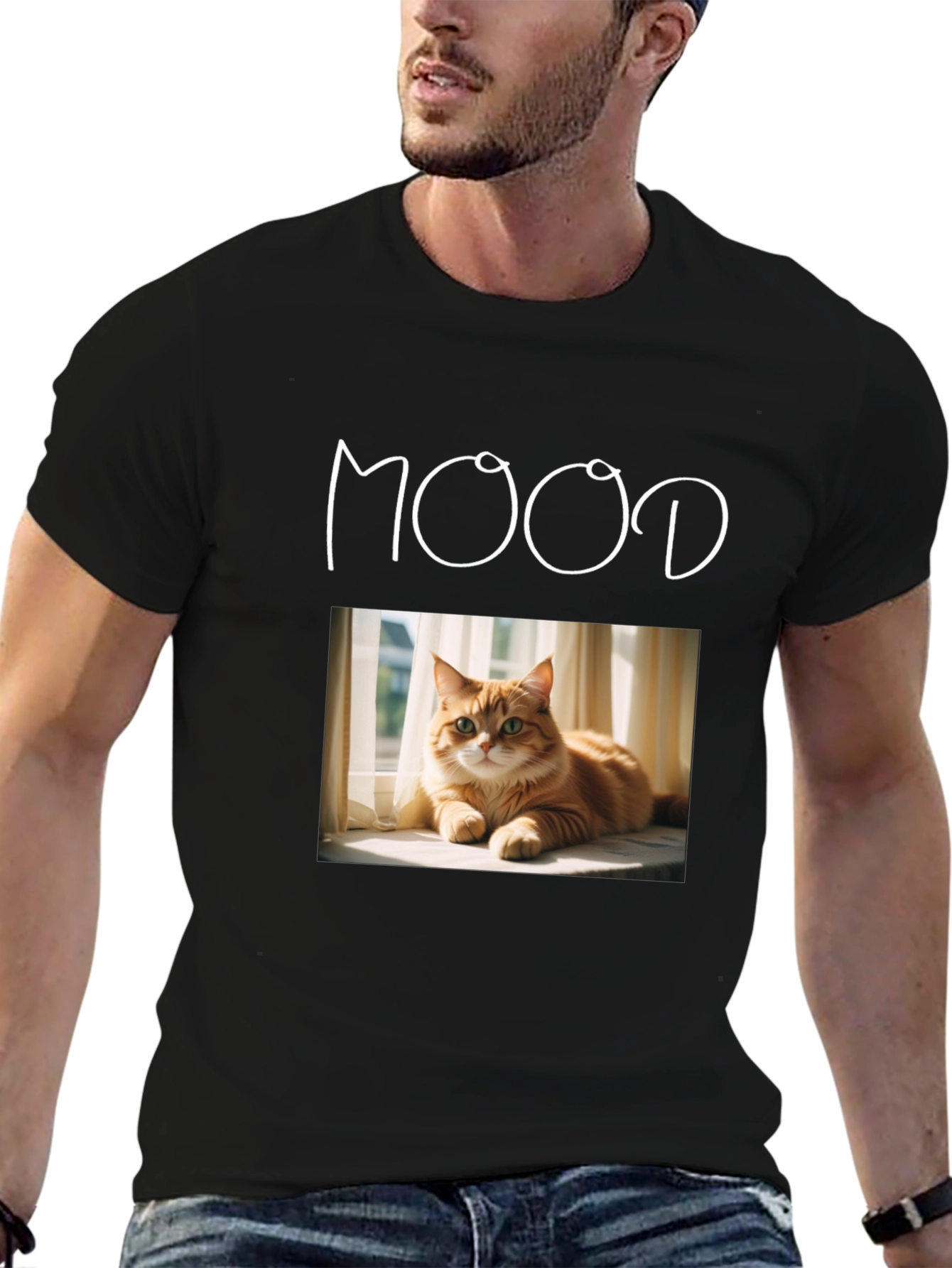 Mood Cat Graphic T-Shirt - Unisex