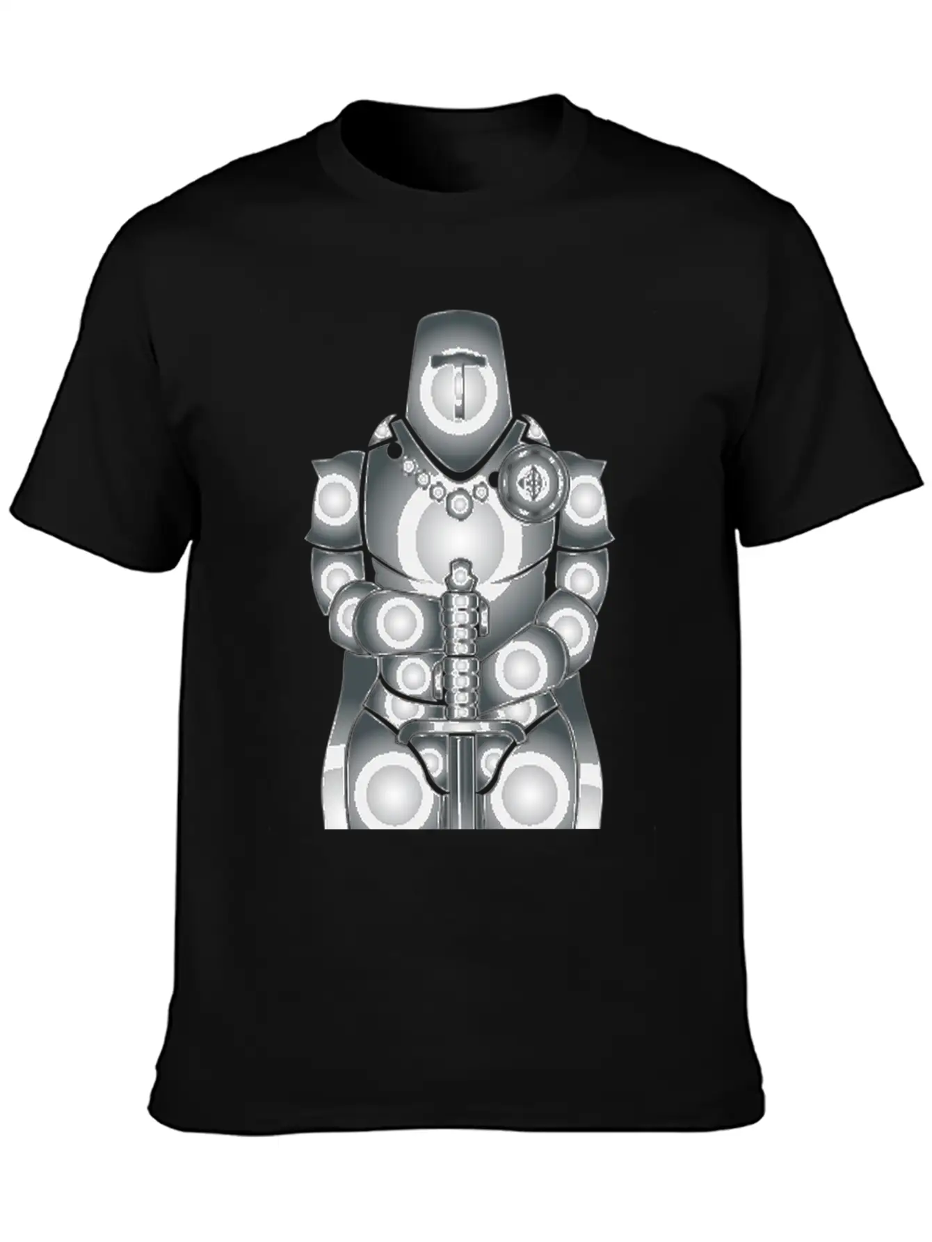 Knight Ritter Sword Schwert Armor176 Stylish Everyday T-Shirt – Unisex Basic Cotton Tee