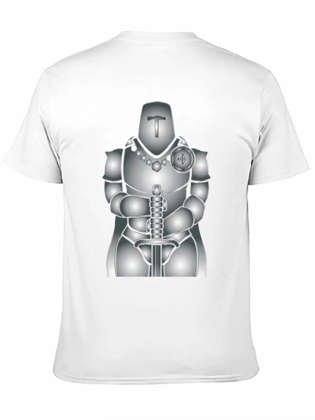 Knight Ritter Sword Schwert Armor176 Stylish Everyday T-Shirt – Unisex Basic Cotton Tee