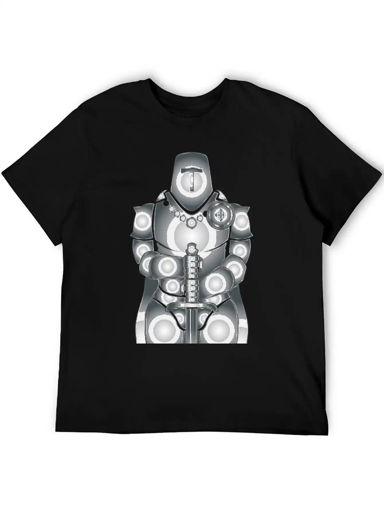 Knight Ritter Sword Schwert Armor176 Stylish Everyday T-Shirt – Unisex Basic Cotton Tee
