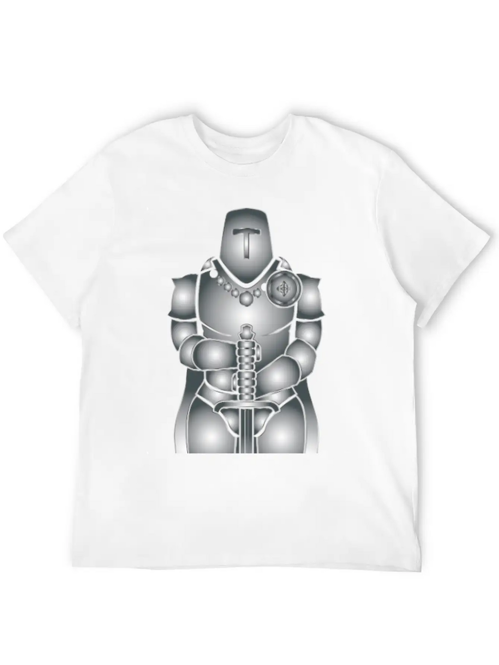 Knight Ritter Sword Schwert Armor176 Stylish Everyday T-Shirt – Unisex Basic Cotton Tee