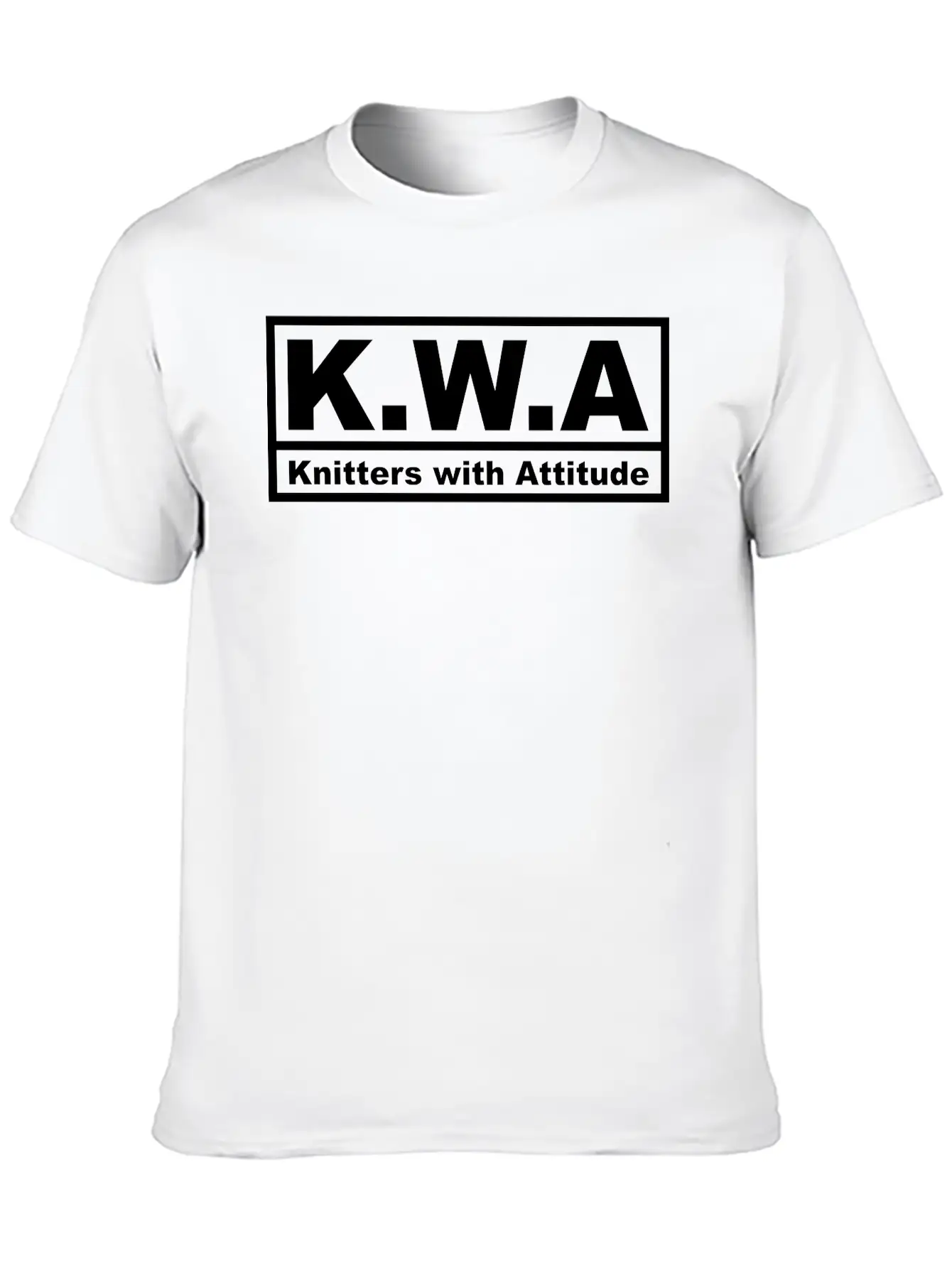 Knitters With Attitude (1 Color) Breathable Soft Cotton T-Shirt – Timeless Casual Look