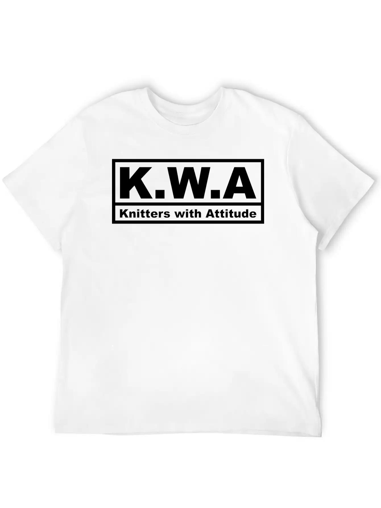 Knitters With Attitude (1 Color) Breathable Soft Cotton T-Shirt – Timeless Casual Look