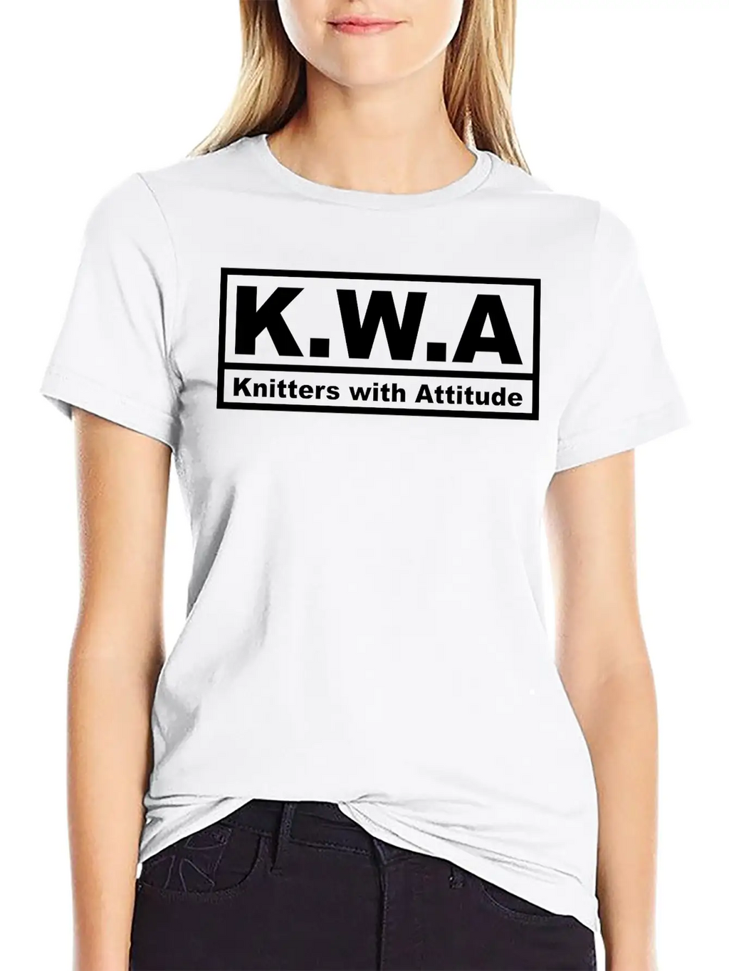 Knitters With Attitude (1 Color) Breathable Soft Cotton T-Shirt – Timeless Casual Look
