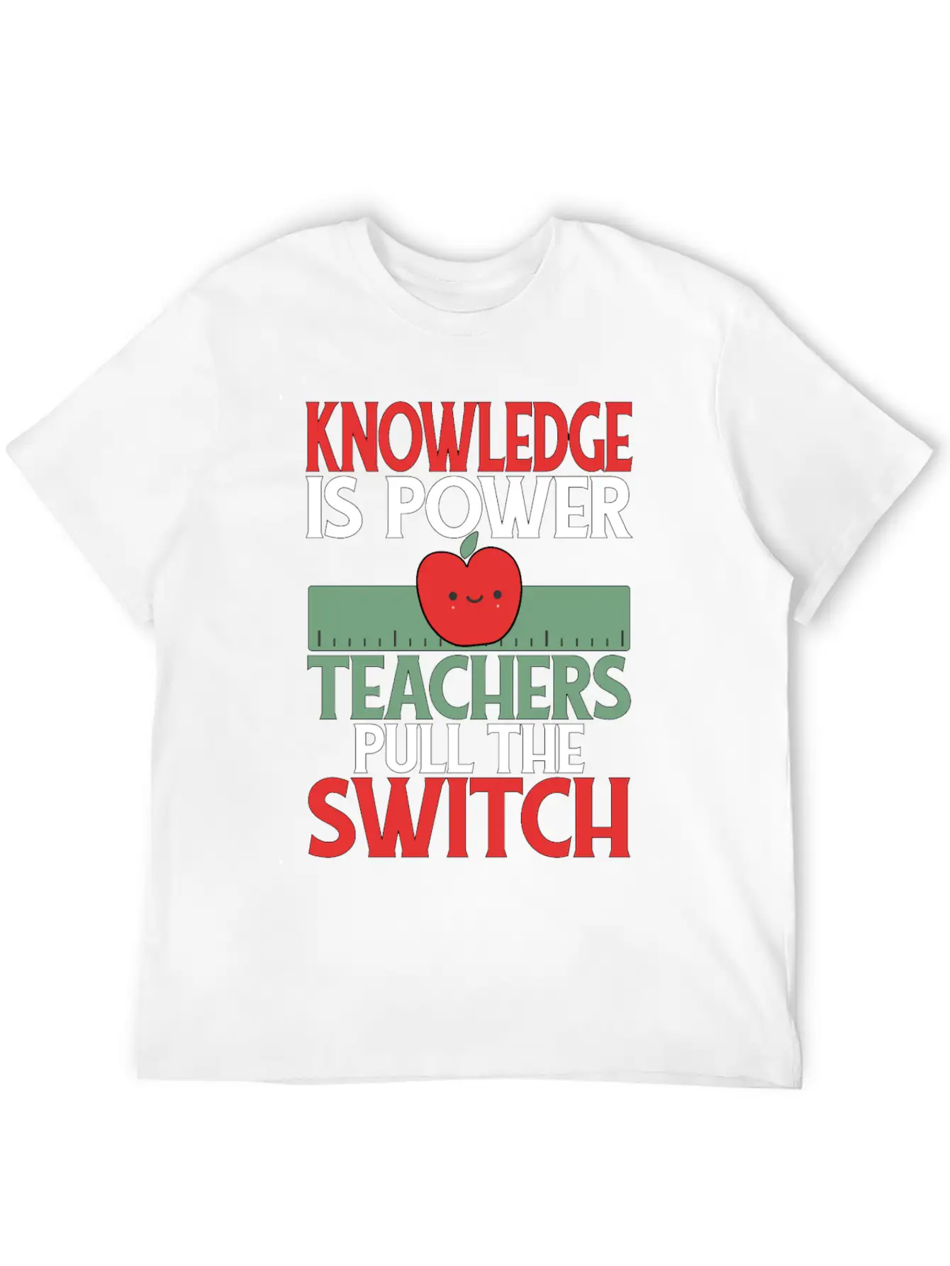 Knowledge Is Power. Teachers Pull The Switch Classic Cotton Tee – Unisex Comfort For Any Season