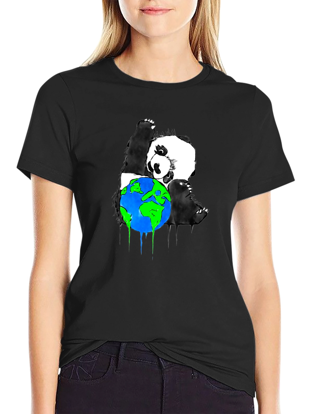 Panda Hug Earth Graphic Tee