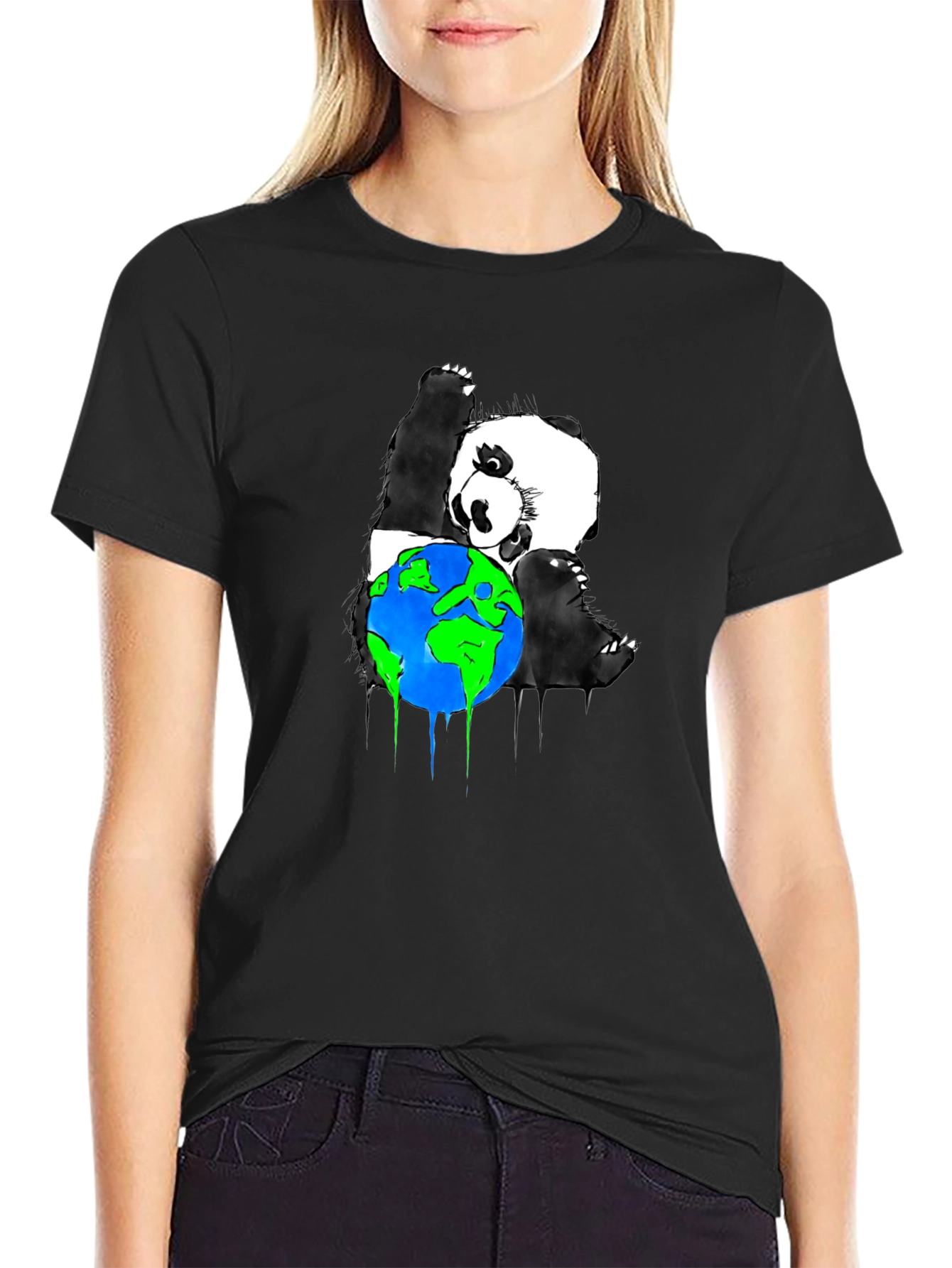 Panda Hug Earth Graphic Tee