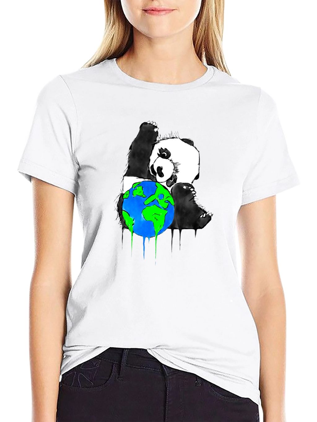 Panda Hug Earth Graphic Tee