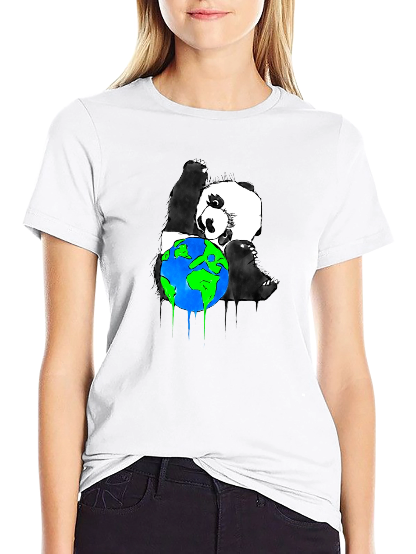 Panda Hug Earth Graphic Tee
