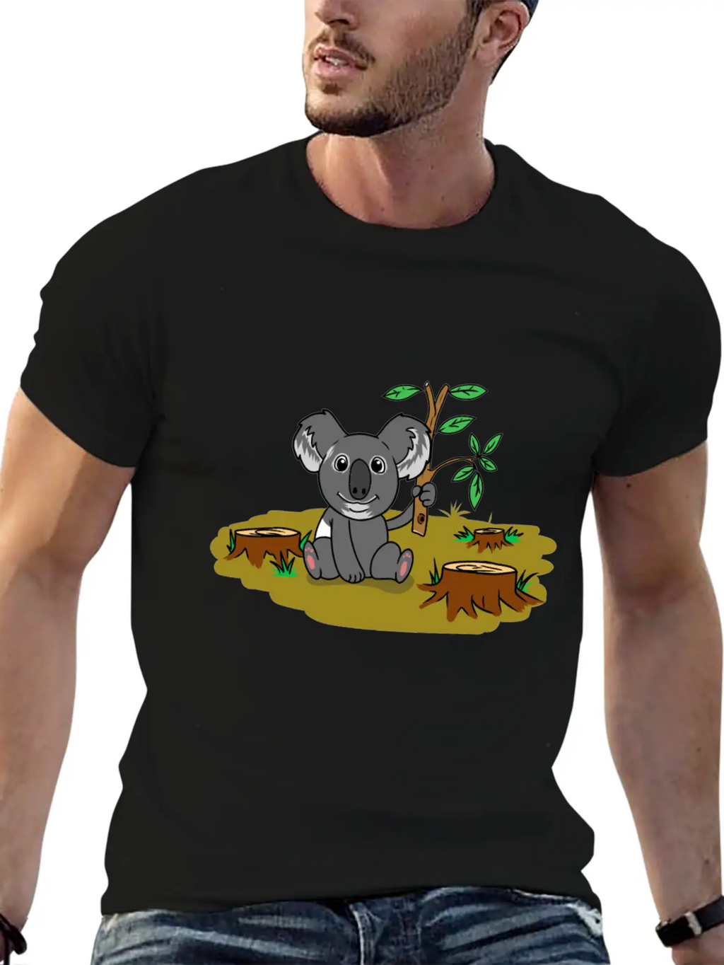 Koala Baer Australia Wildnis Climate Global Relaxed Everyday Tee – Lightweight And Durable Cotton
