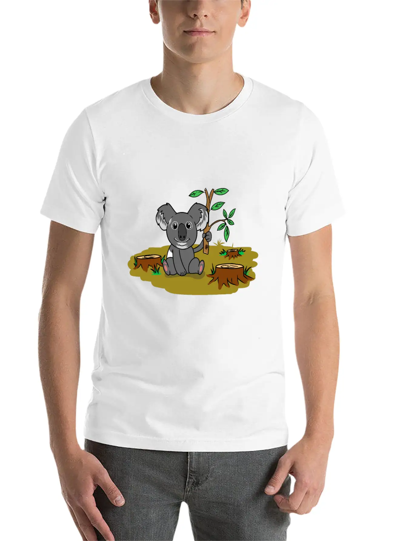 Koala Baer Australia Wildnis Climate Global Relaxed Everyday Tee – Lightweight And Durable Cotton