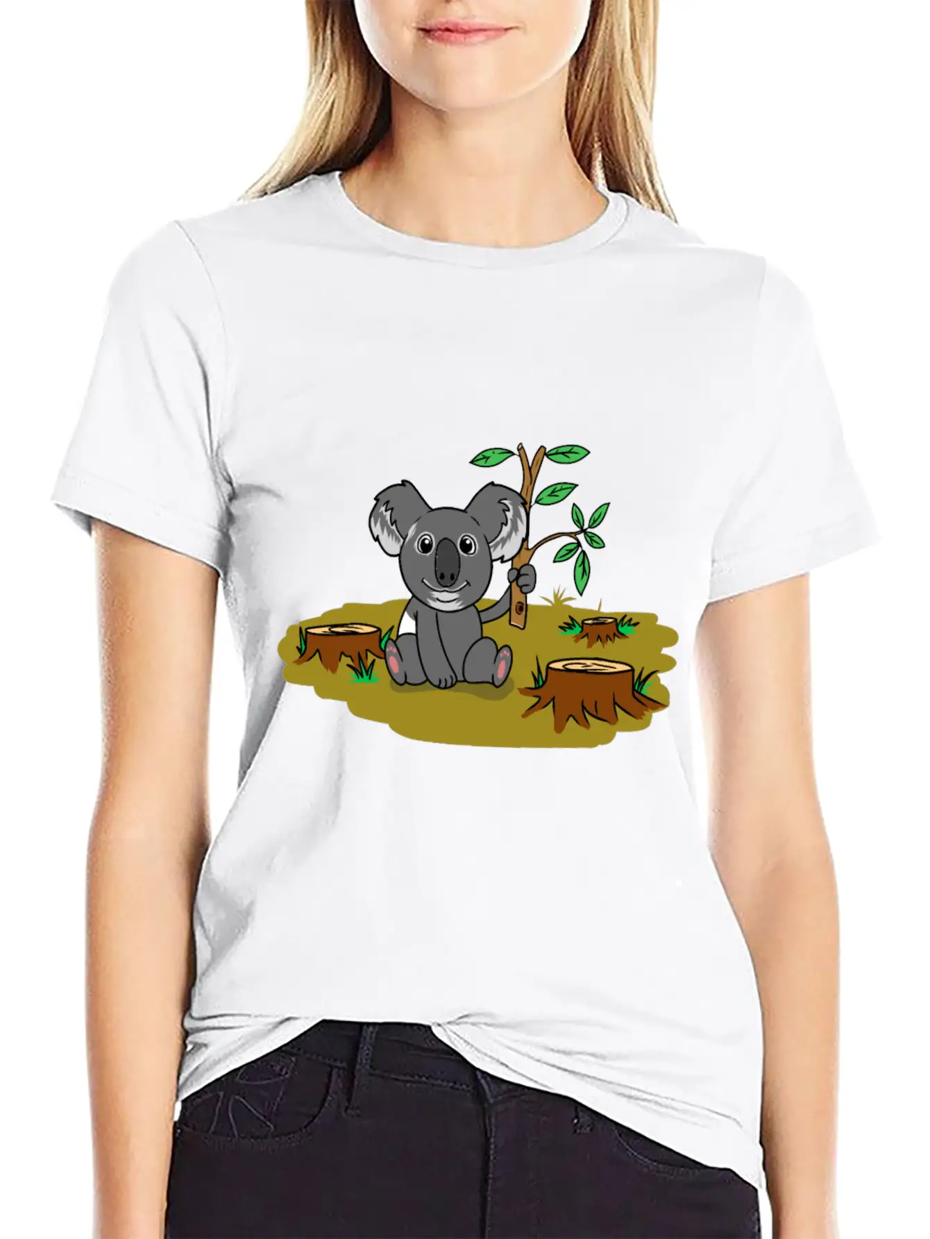 Koala Baer Australia Wildnis Climate Global Relaxed Everyday Tee – Lightweight And Durable Cotton