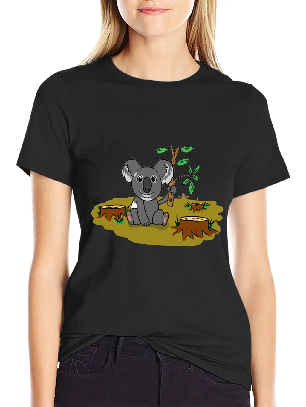 Koala Baer Australia Wildnis Climate Global Relaxed Everyday Tee – Lightweight And Durable Cotton