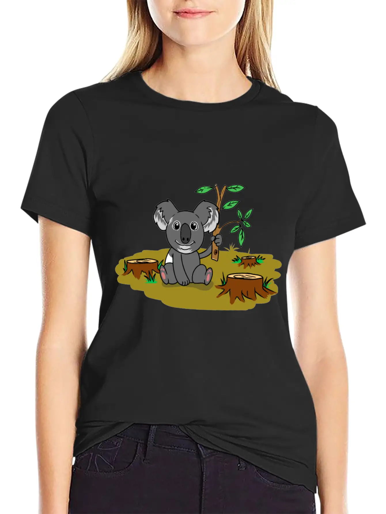 Koala Baer Australia Wildnis Climate Global Relaxed Everyday Tee – Lightweight And Durable Cotton