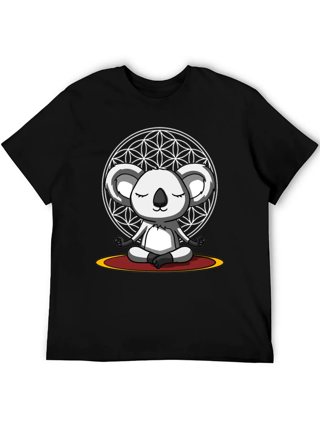 Koala Bear Meditation Relaxed Everyday Tee – Lightweight And Durable Cotton