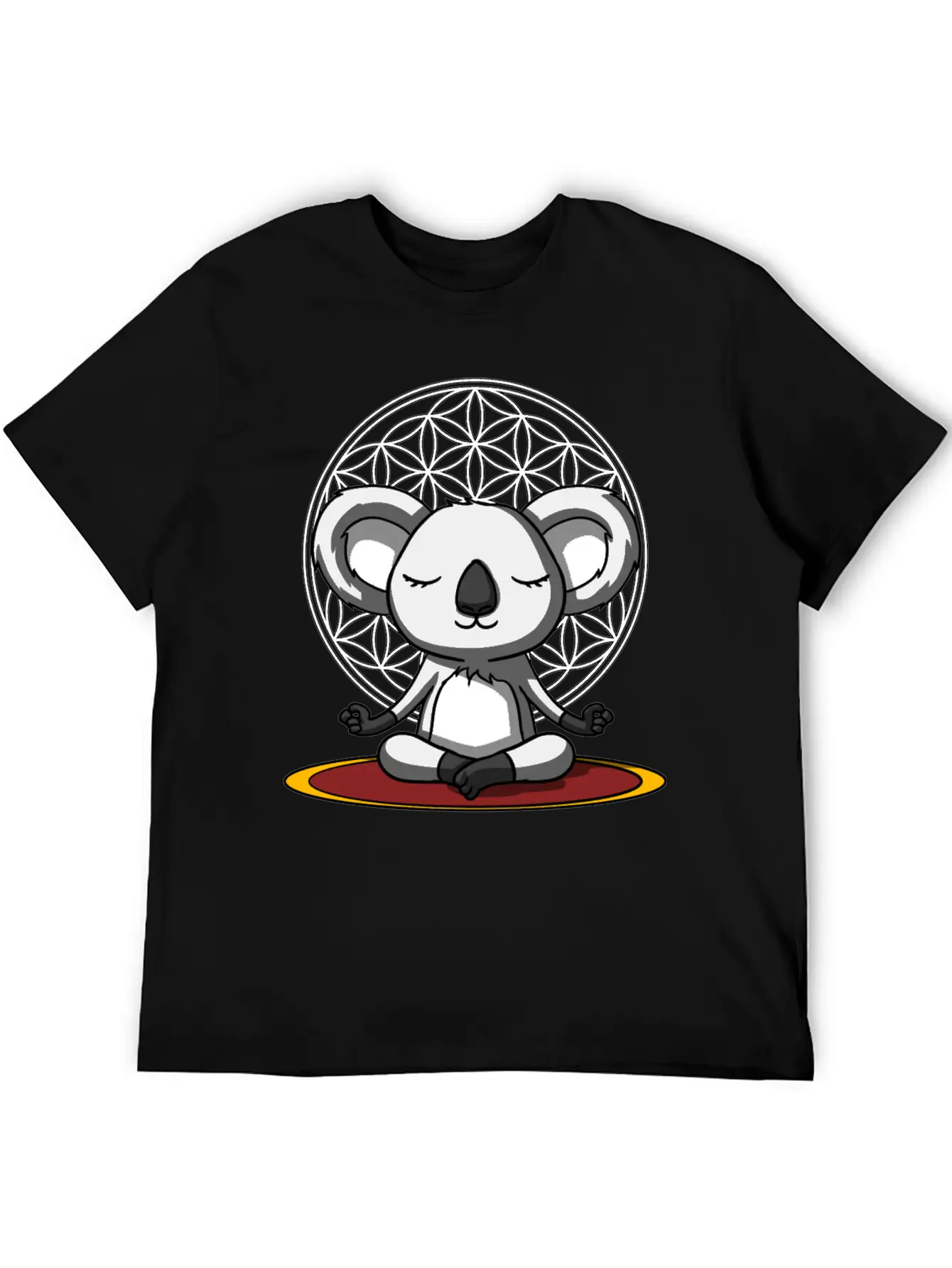 Koala Bear Meditation Relaxed Everyday Tee – Lightweight And Durable Cotton