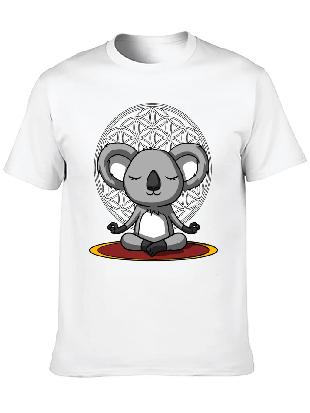 Koala Bear Meditation Relaxed Everyday Tee – Lightweight And Durable Cotton