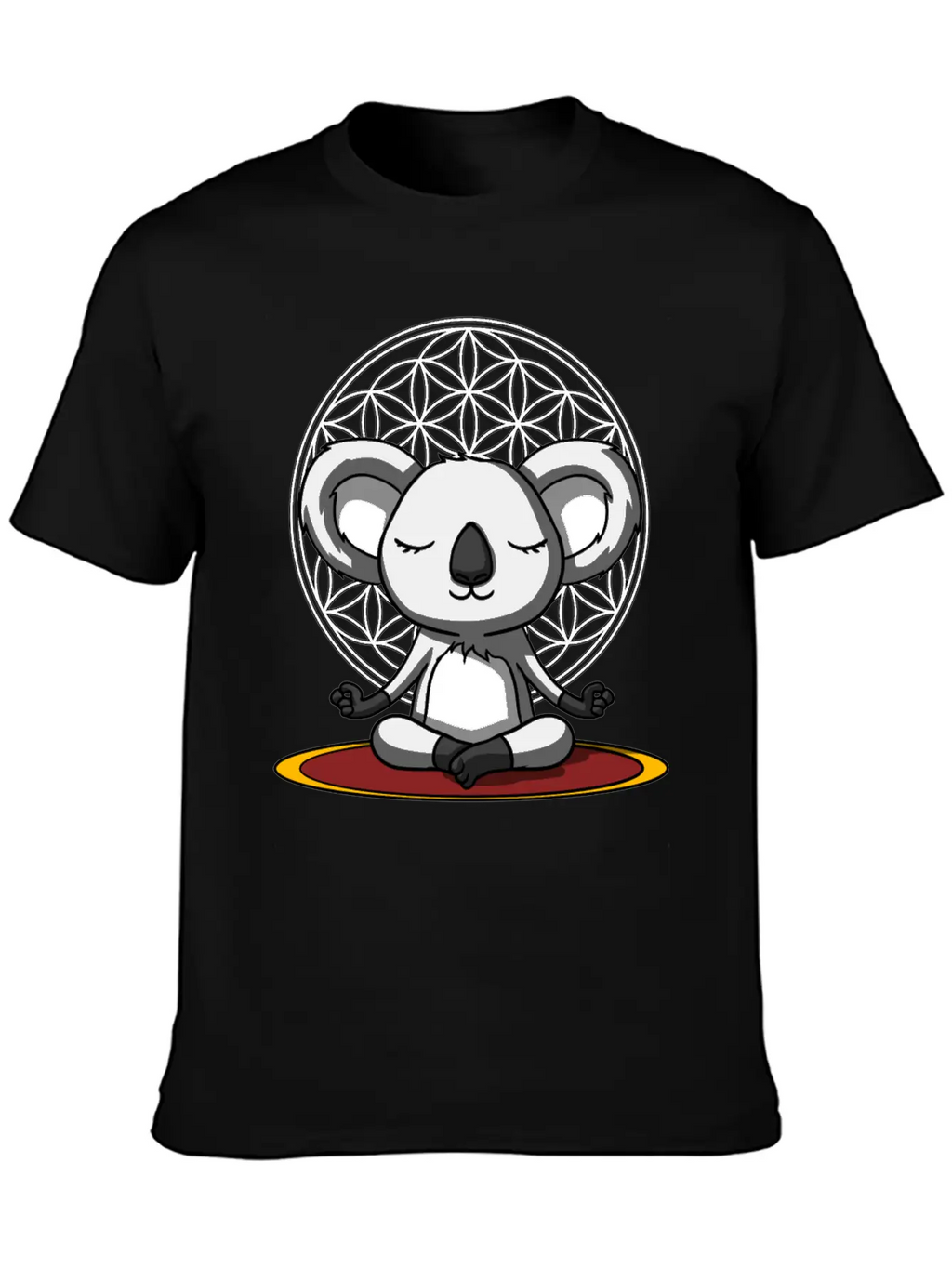 Koala Bear Meditation Relaxed Everyday Tee – Lightweight And Durable Cotton