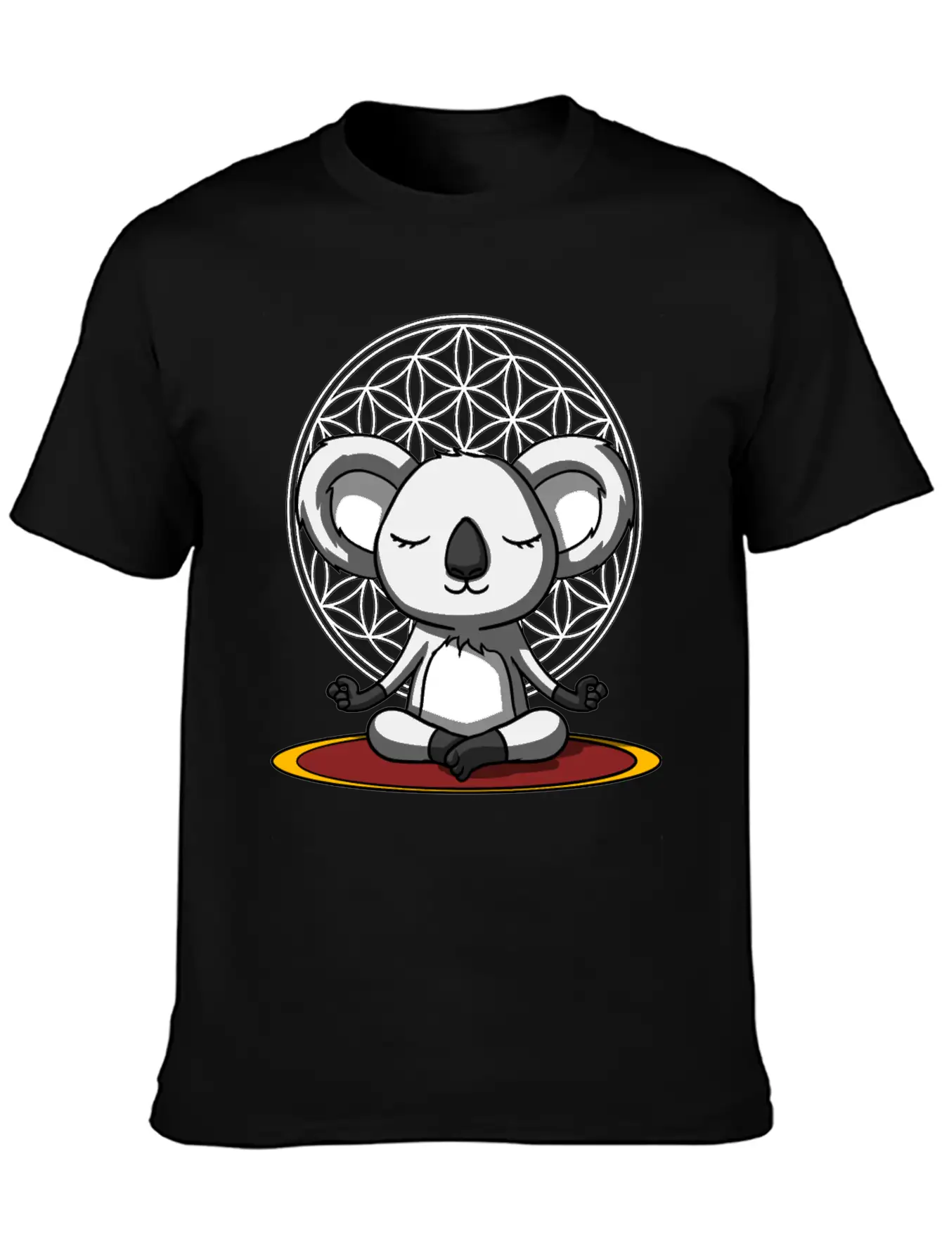 Koala Bear Meditation Relaxed Everyday Tee – Lightweight And Durable Cotton