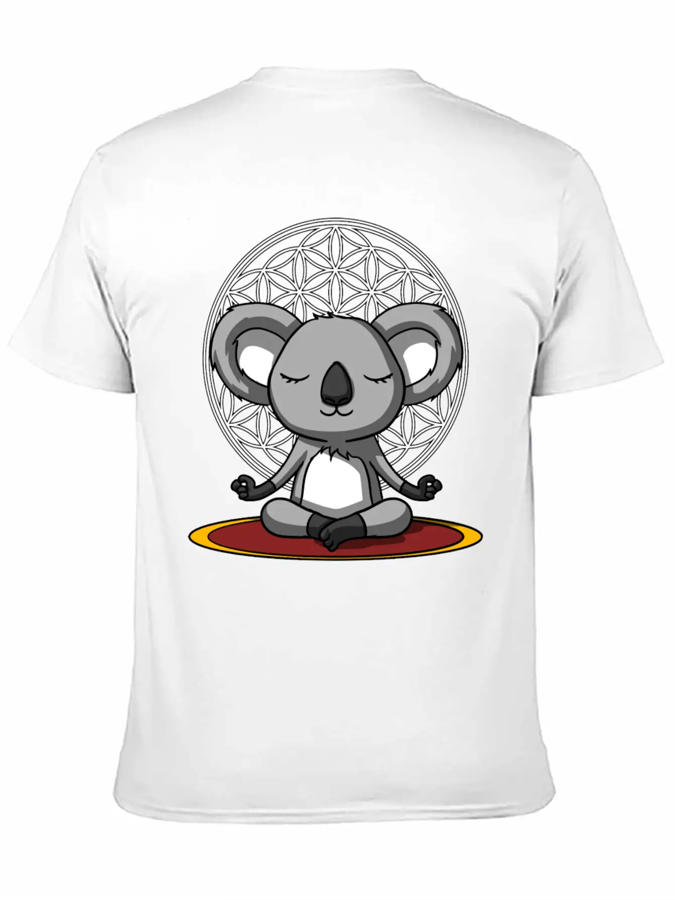 Koala Bear Meditation Relaxed Everyday Tee – Lightweight And Durable Cotton
