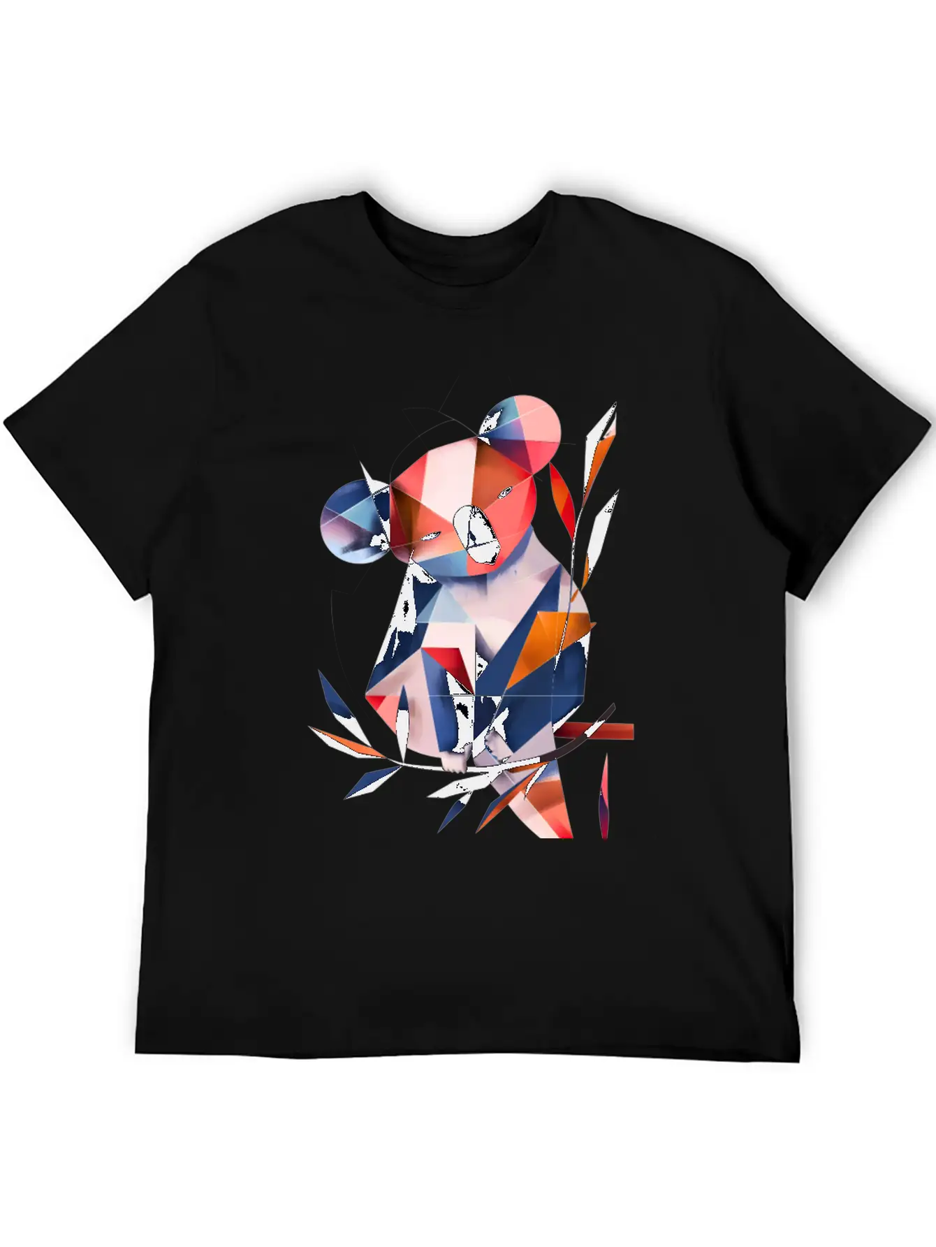 Koala In Cubist Harmony: A Moisky Art Masterpiece Timeless Short Sleeve Tee – Comfy And Minimalist Design