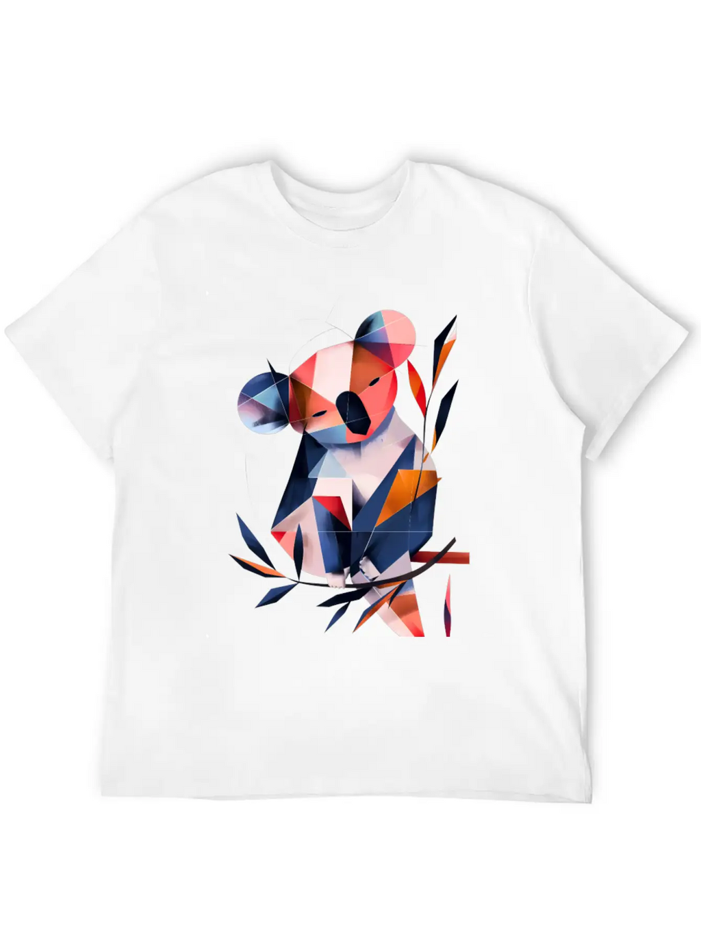 Koala In Cubist Harmony: A Moisky Art Masterpiece Timeless Short Sleeve Tee – Comfy And Minimalist Design