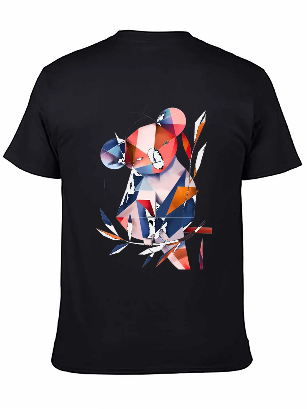 Koala In Cubist Harmony: A Moisky Art Masterpiece Timeless Short Sleeve Tee – Comfy And Minimalist Design