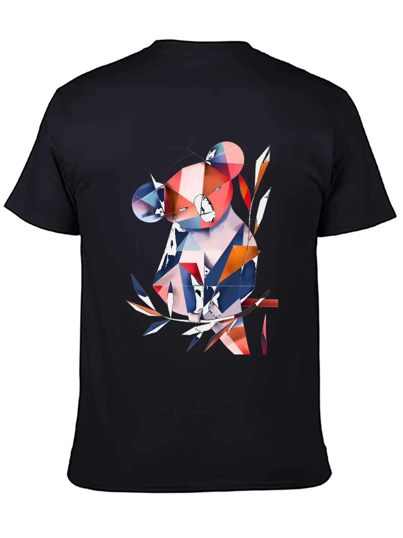 Koala In Cubist Harmony: A Moisky Art Masterpiece Timeless Short Sleeve Tee – Comfy And Minimalist Design