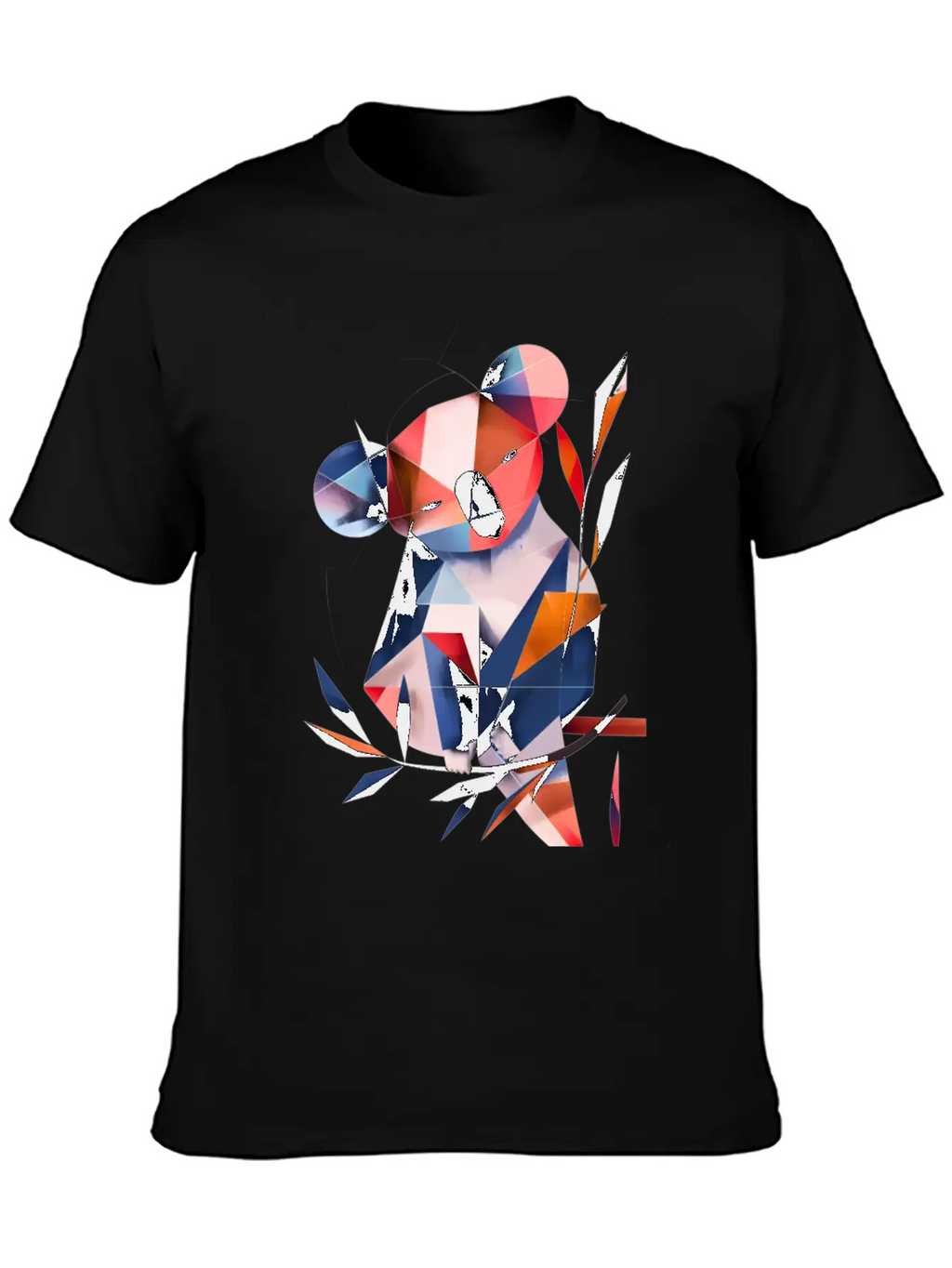 Koala In Cubist Harmony: A Moisky Art Masterpiece Timeless Short Sleeve Tee – Comfy And Minimalist Design