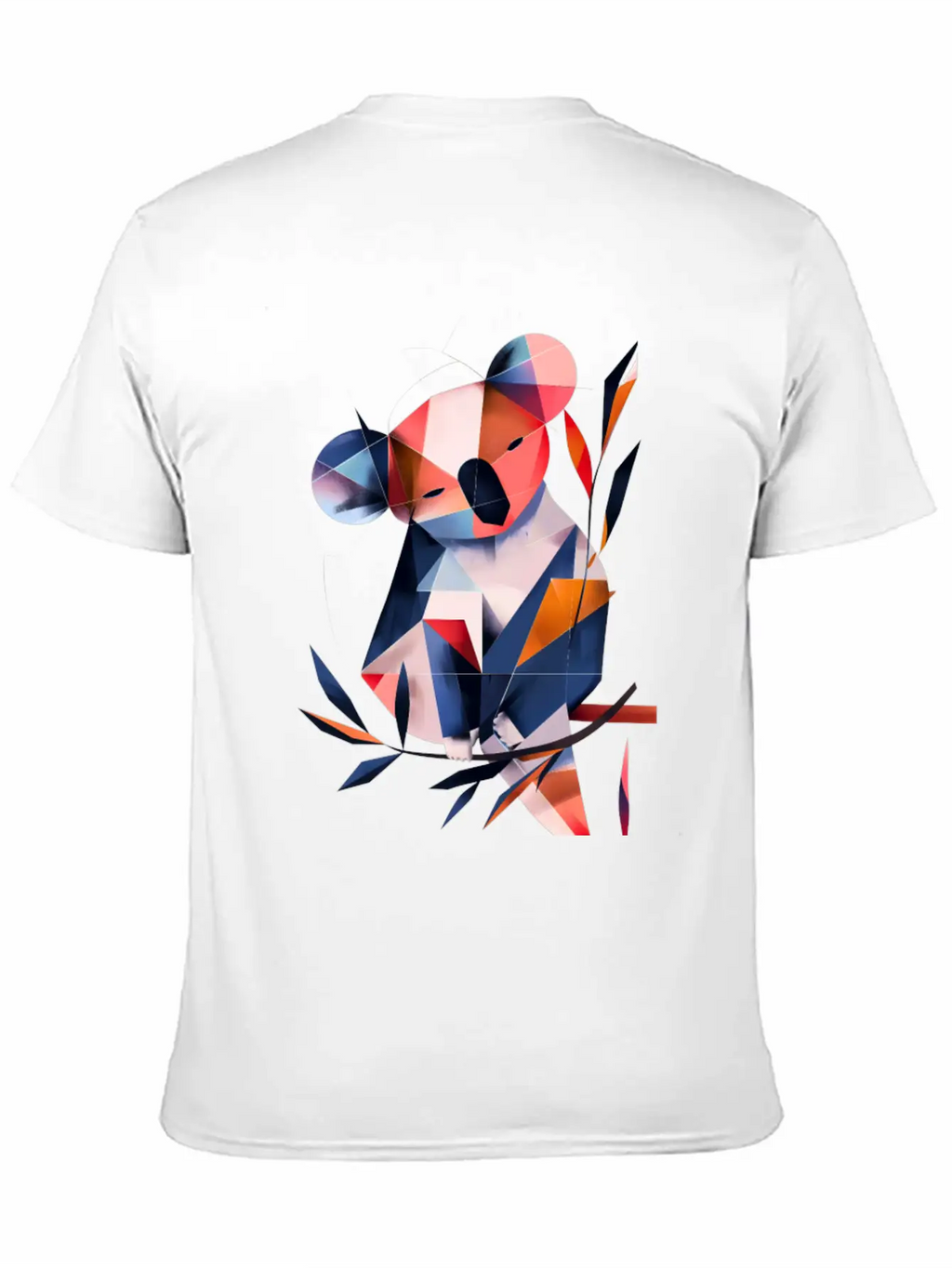 Koala In Cubist Harmony: A Moisky Art Masterpiece Timeless Short Sleeve Tee – Comfy And Minimalist Design