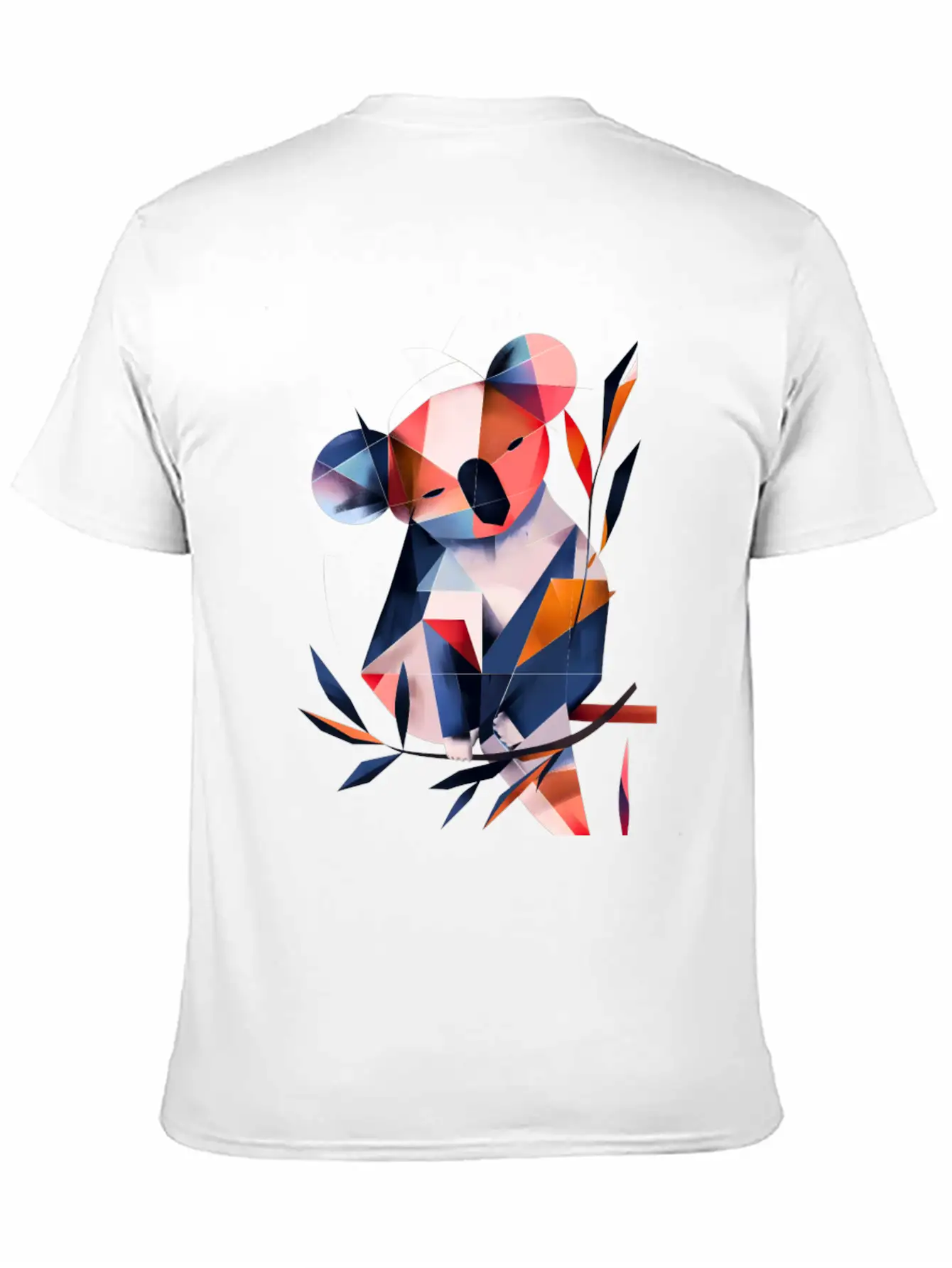 Koala In Cubist Harmony: A Moisky Art Masterpiece Timeless Short Sleeve Tee – Comfy And Minimalist Design