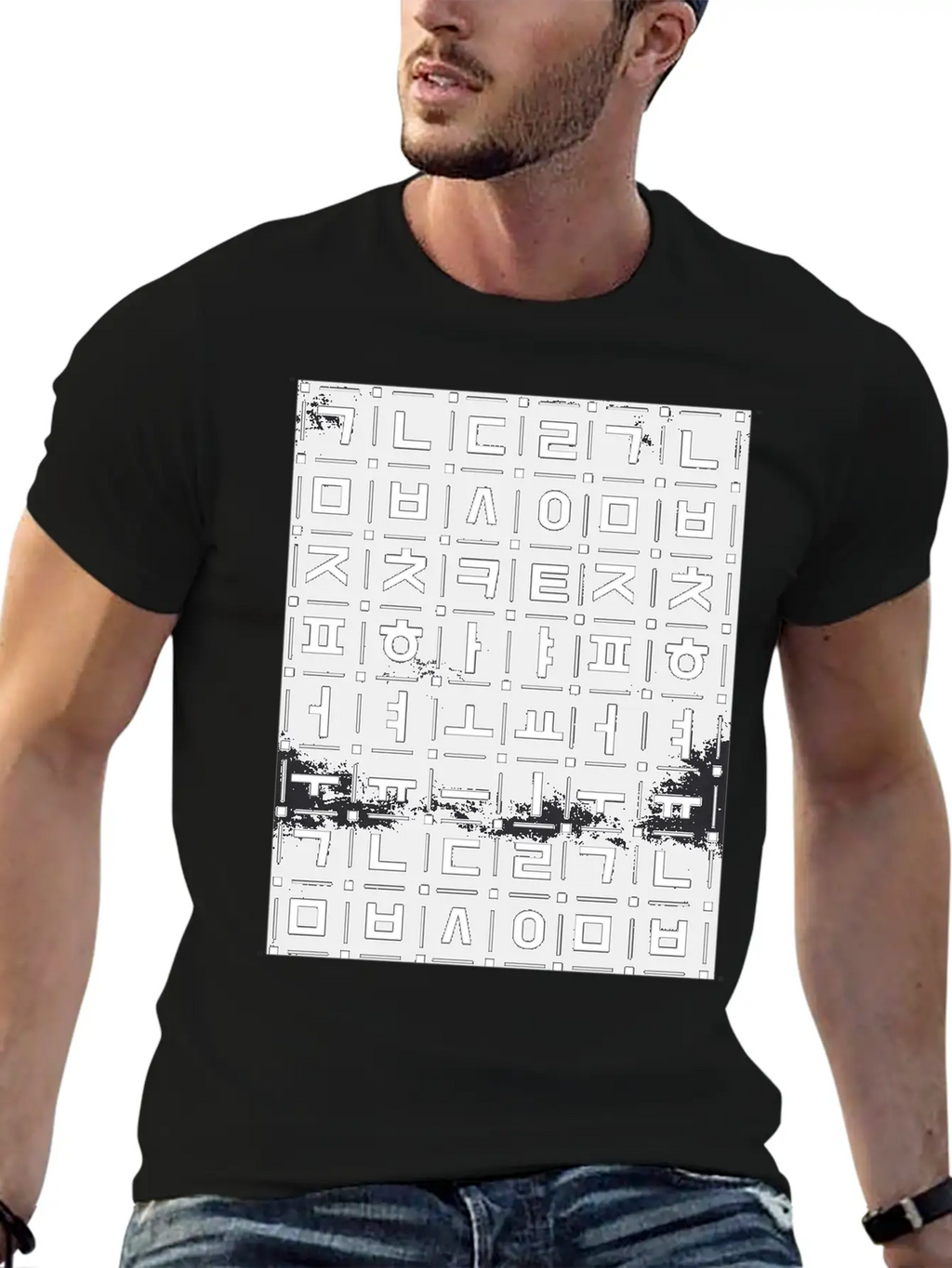 Korean Alphabet, Chalkboard Art, Learn Hangul Souv Timeless Short Sleeve Tee – Comfy And Minimalist Design