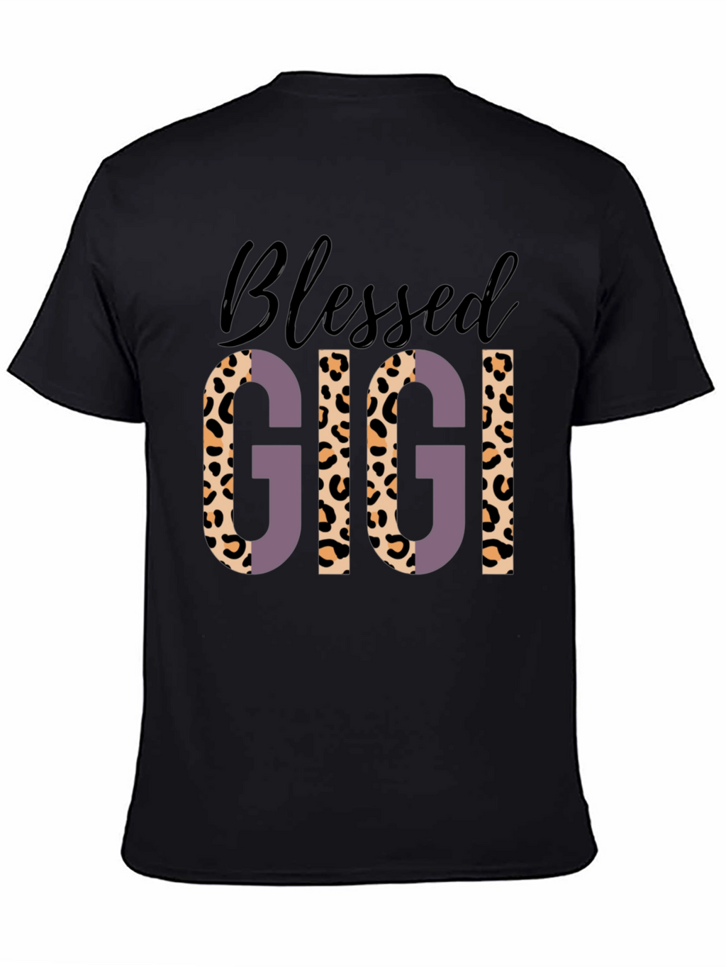 Blessed Gigi Leopard Print Graphic Tee