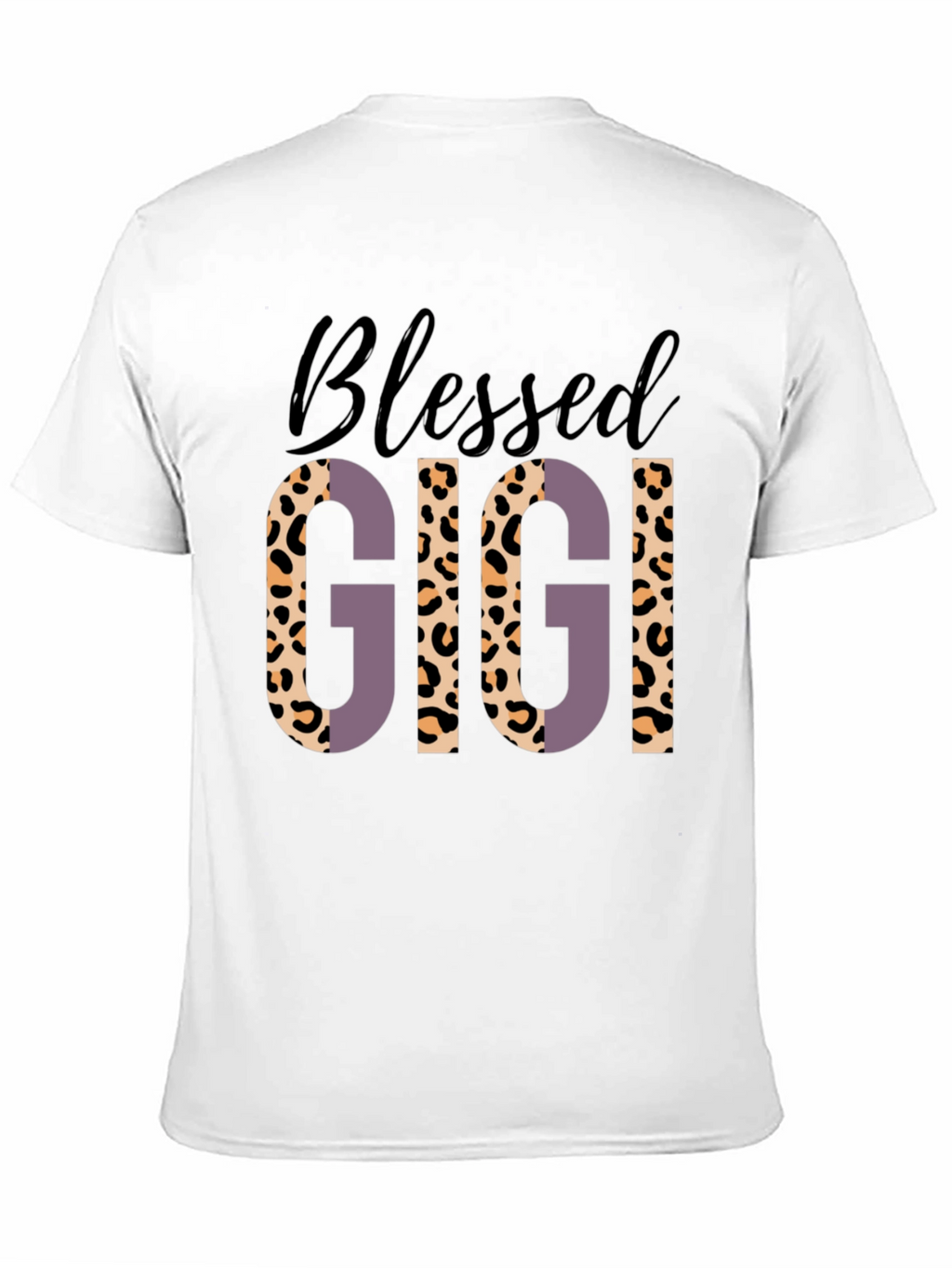 Blessed Gigi Leopard Print Graphic Tee