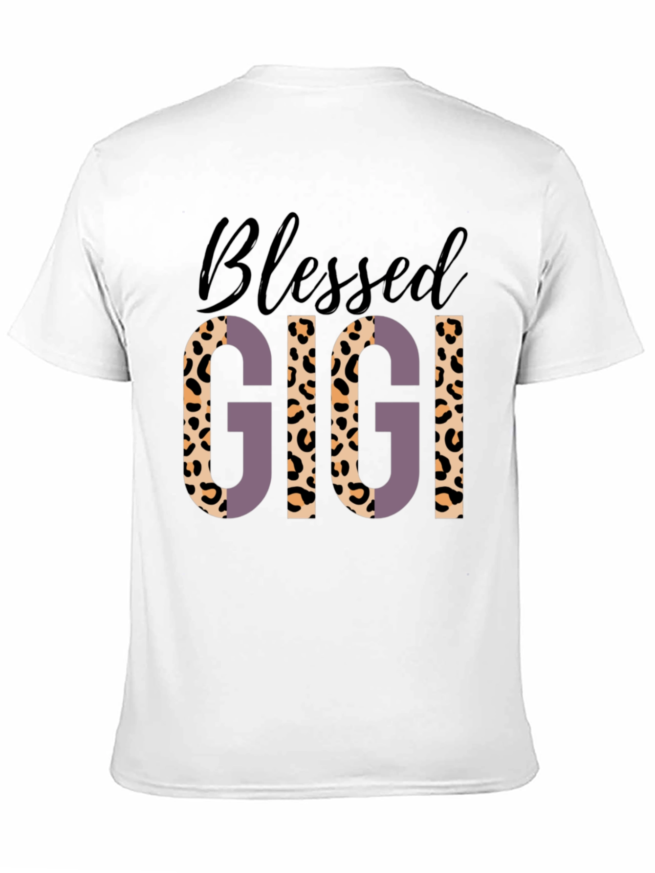Blessed Gigi Leopard Print Graphic Tee