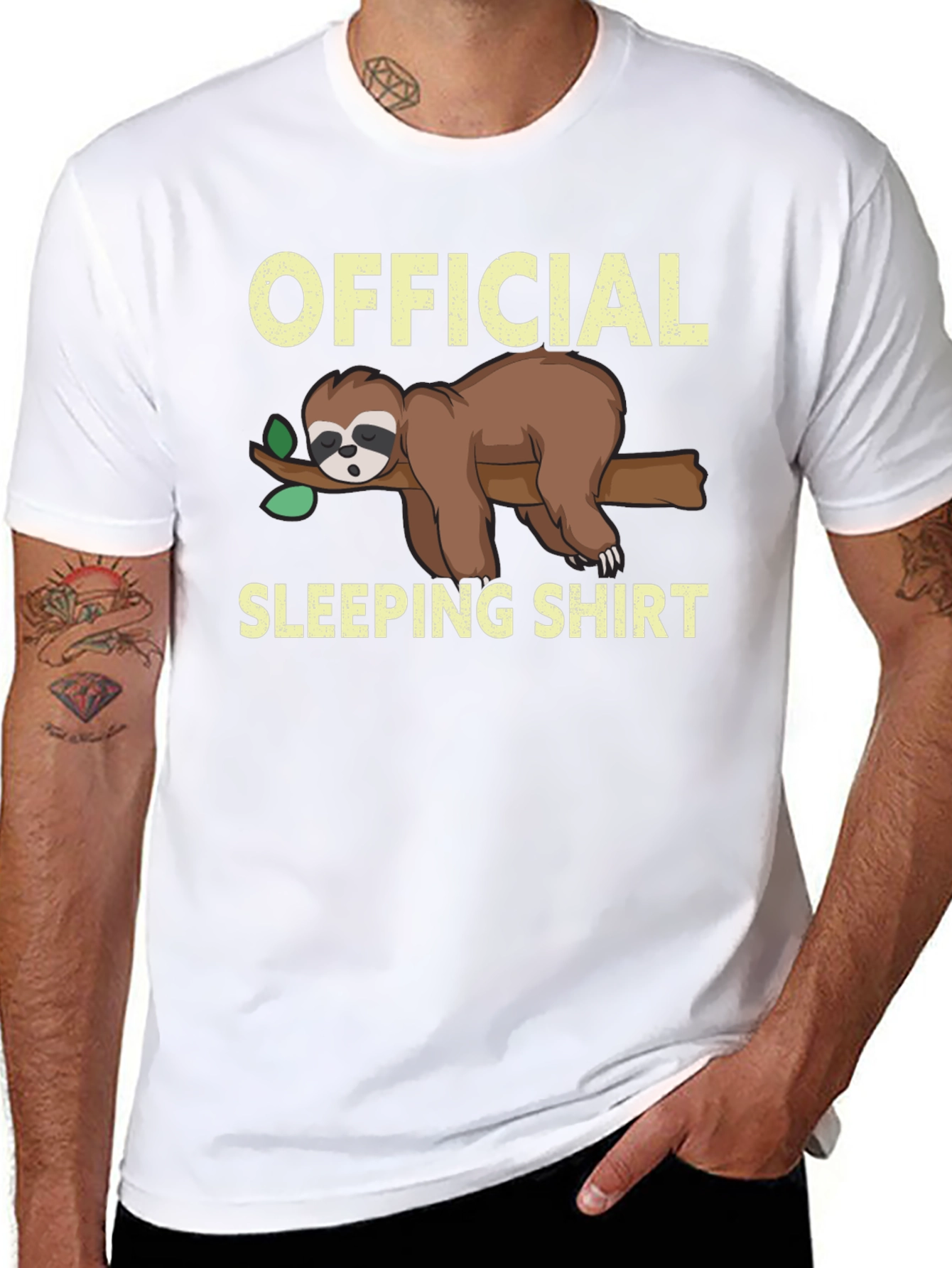 Official Sloth Sleeping Shirt - Funny Cartoon Tee
