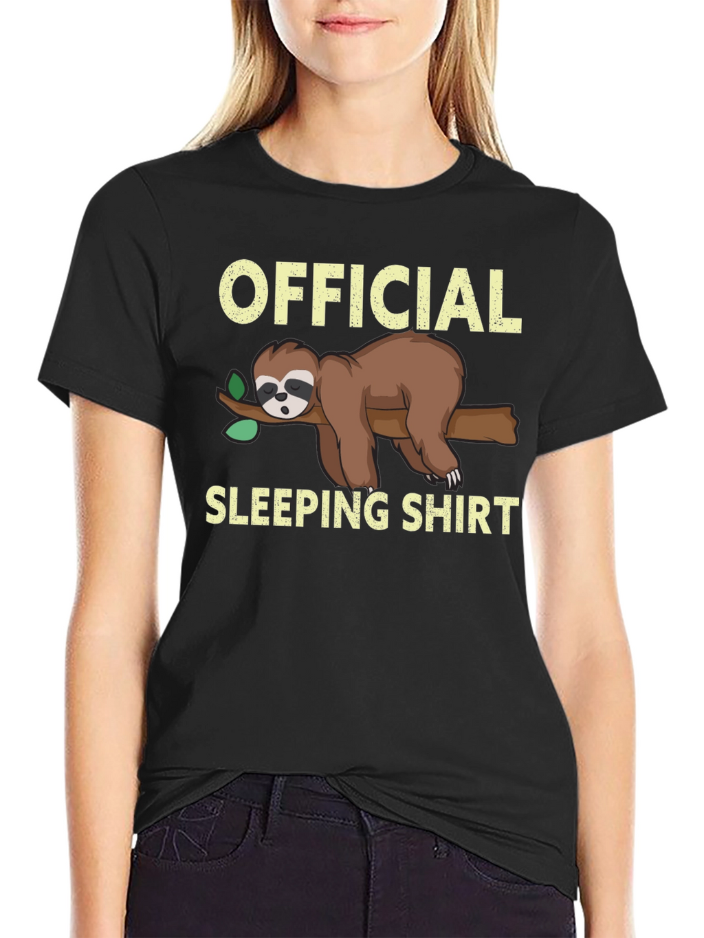 Official Sloth Sleeping Shirt - Funny Cartoon Tee