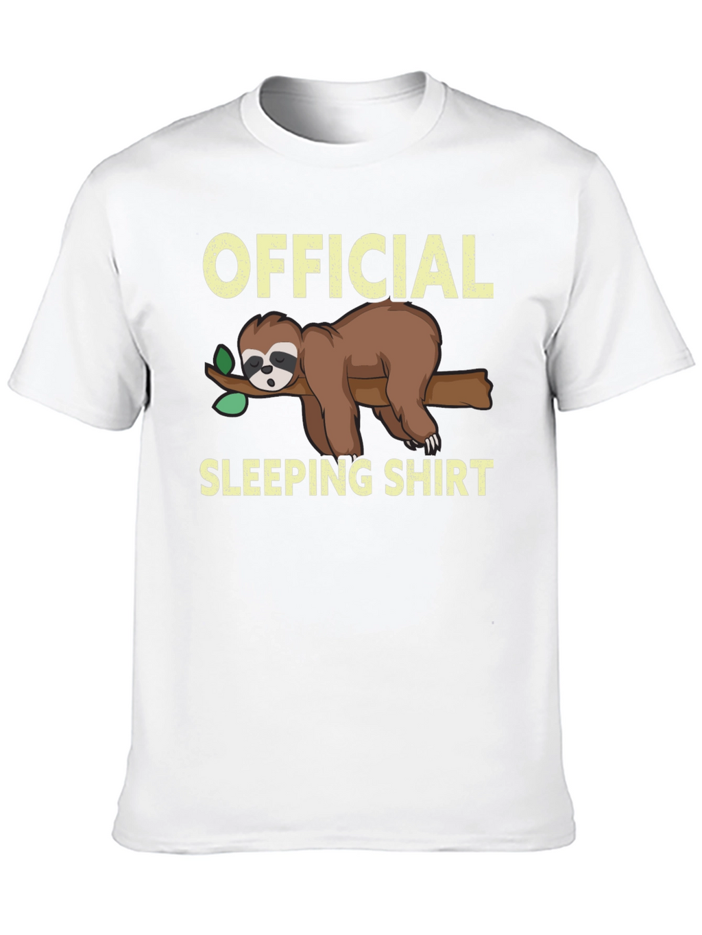 Official Sloth Sleeping Shirt - Funny Cartoon Tee