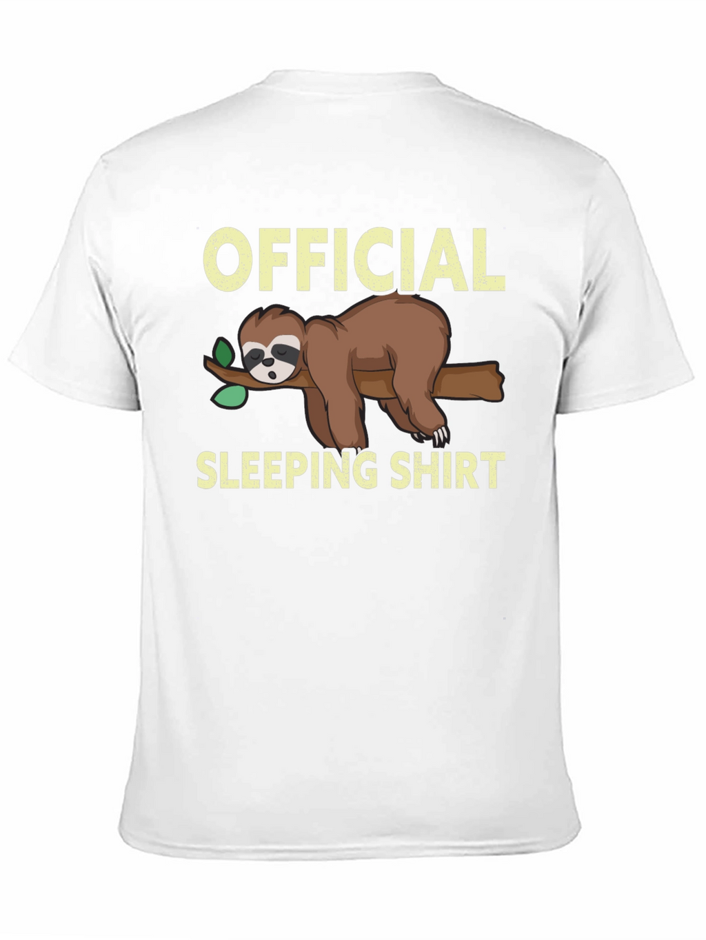 Official Sloth Sleeping Shirt - Funny Cartoon Tee