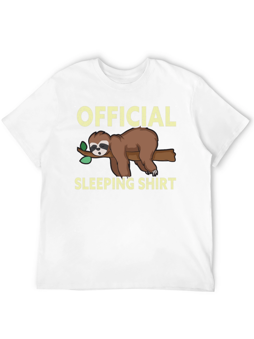 Official Sloth Sleeping Shirt - Funny Cartoon Tee