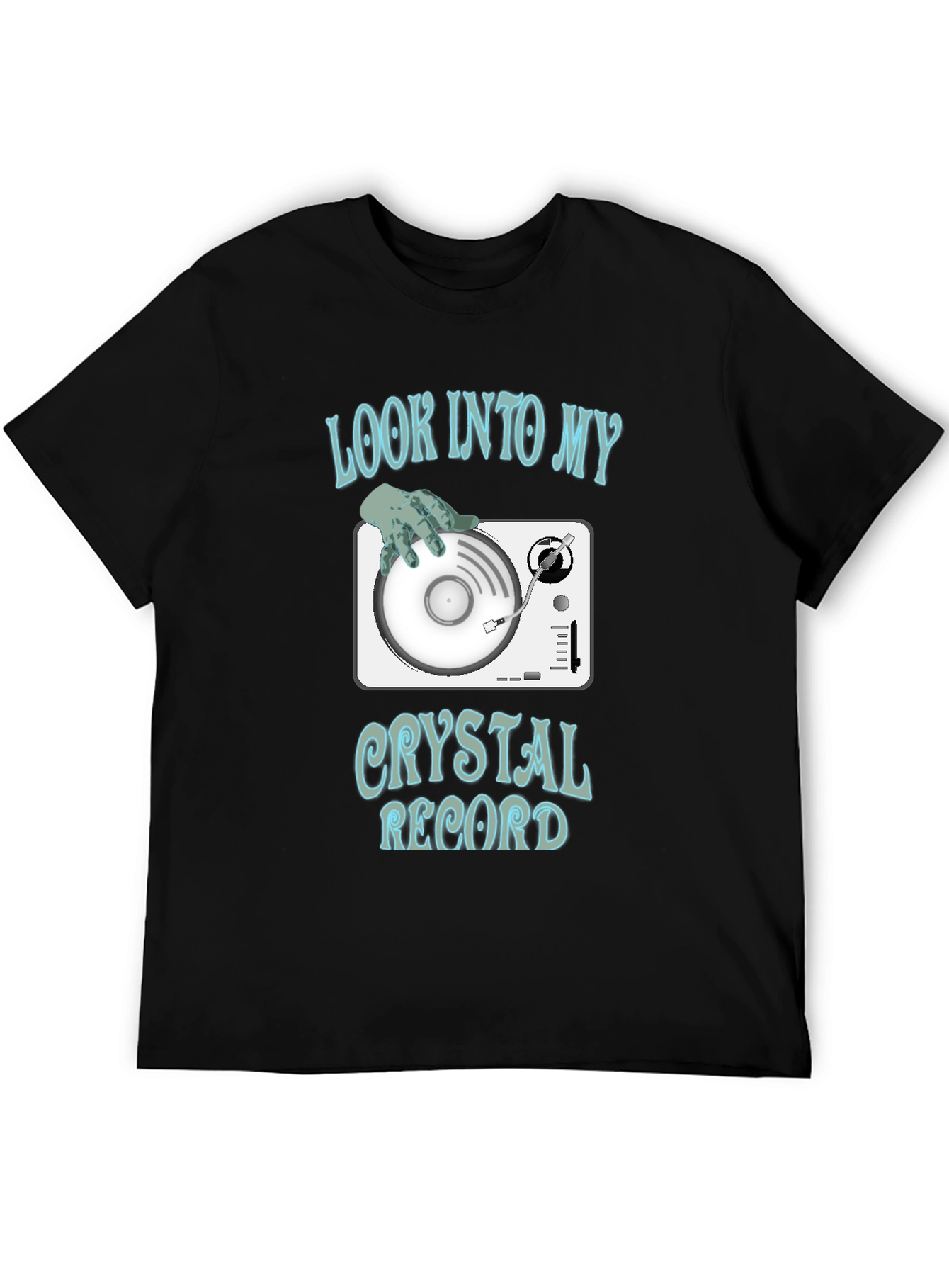 Crystal Record Graphic Tee - DJ Humor Shirt