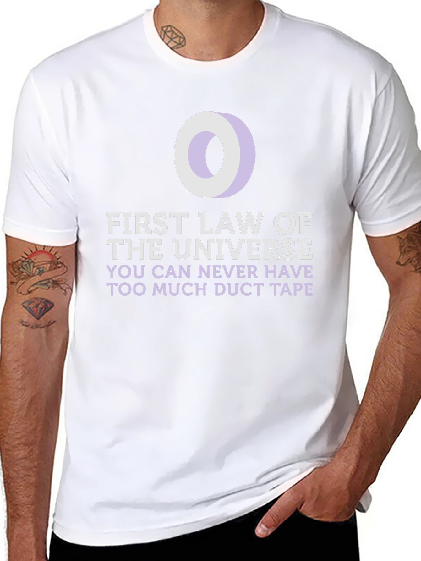 Duct Tape T-Shirt: First Law of the Universe Funny Tee