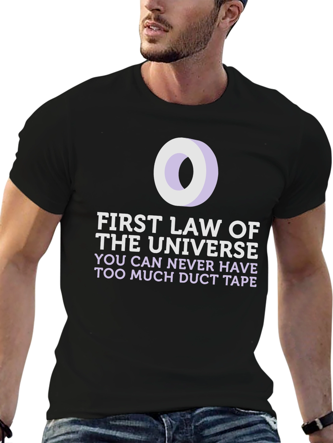 Duct Tape T-Shirt: First Law of the Universe Funny Tee
