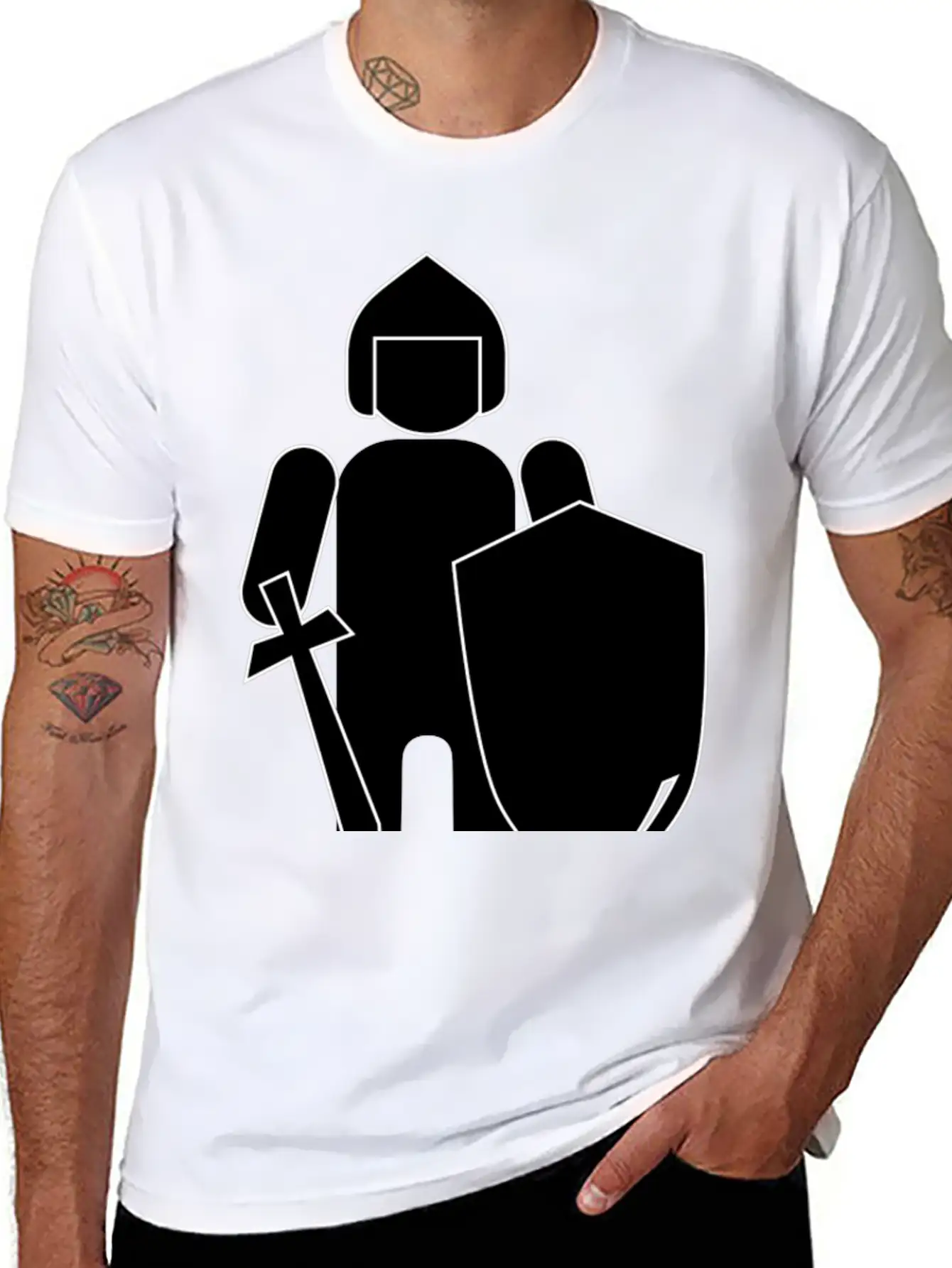 Krone Crown Koenig King Castle Schloss Tower Burg1 Basic Graphic T-Shirt – Daily Comfort In Soft Cotton