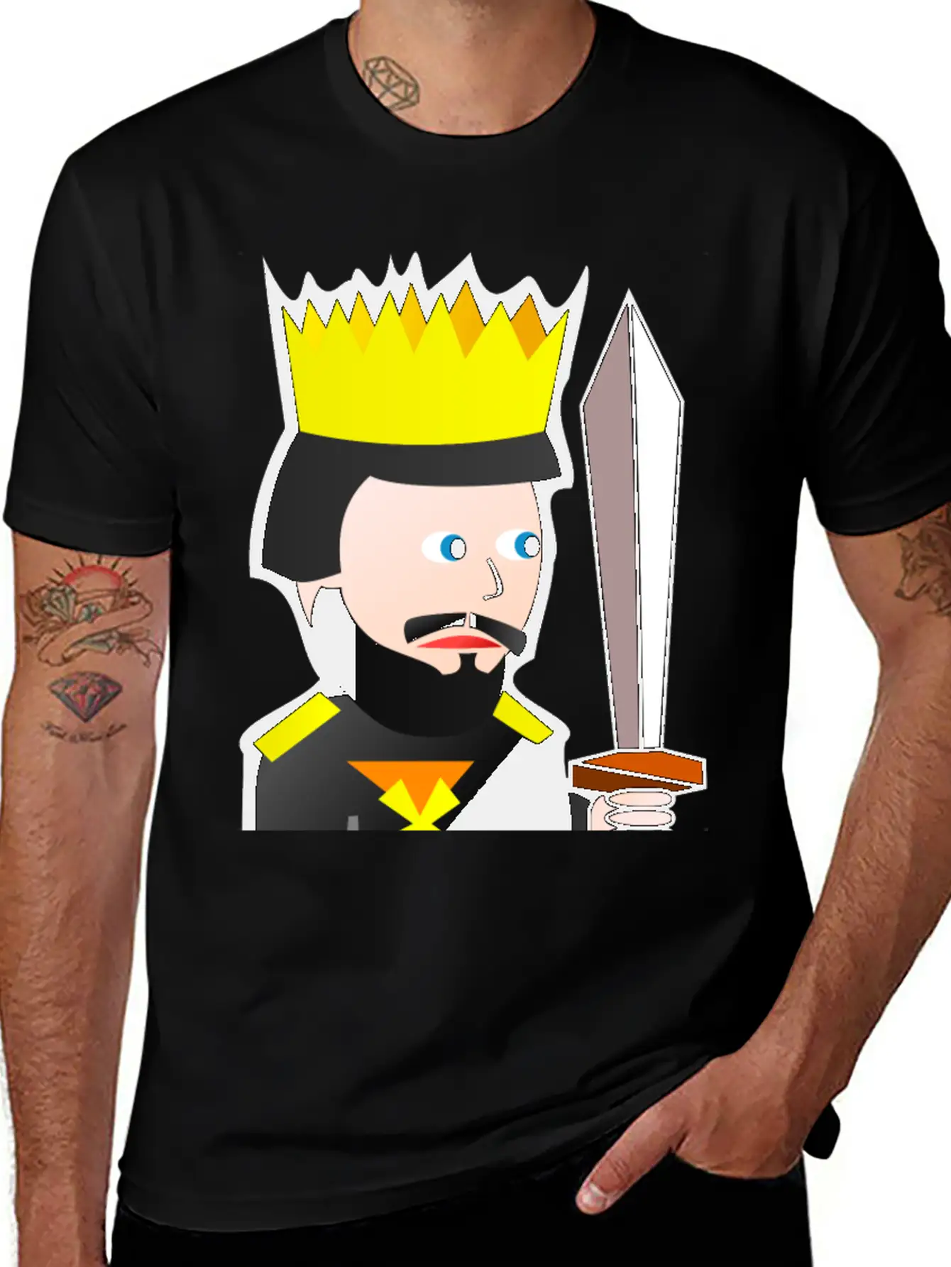 Krone Crown Koenig King Castle Schloss Tower Burg1 Relaxed Everyday Tee – Lightweight And Durable Cotton