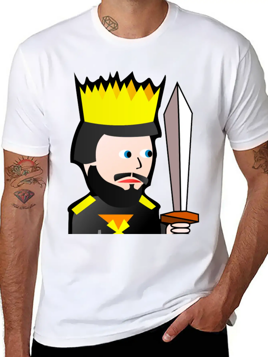 Krone Crown Koenig King Castle Schloss Tower Burg1 Relaxed Everyday Tee – Lightweight And Durable Cotton