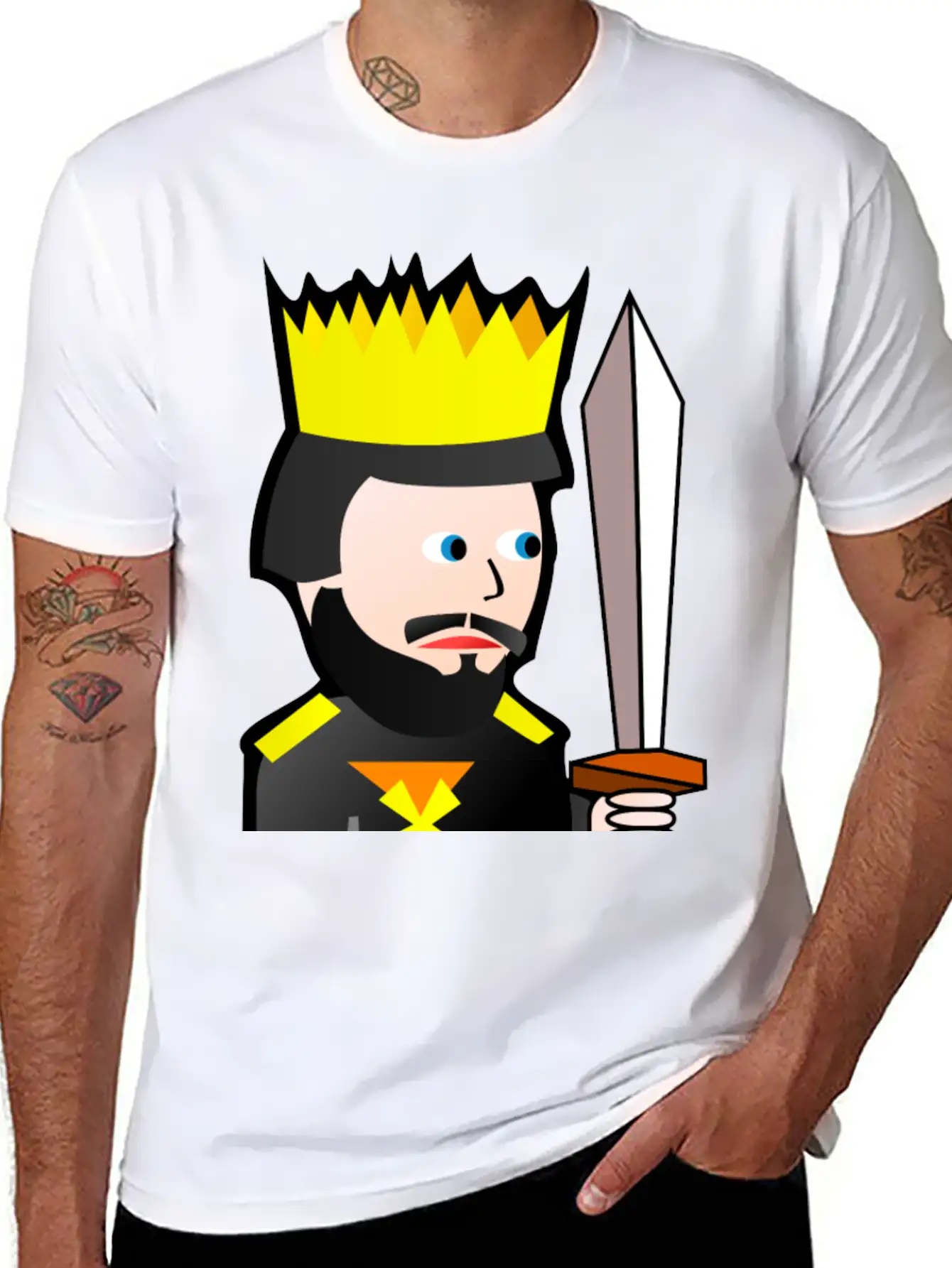 Krone Crown Koenig King Castle Schloss Tower Burg1 Relaxed Everyday Tee – Lightweight And Durable Cotton