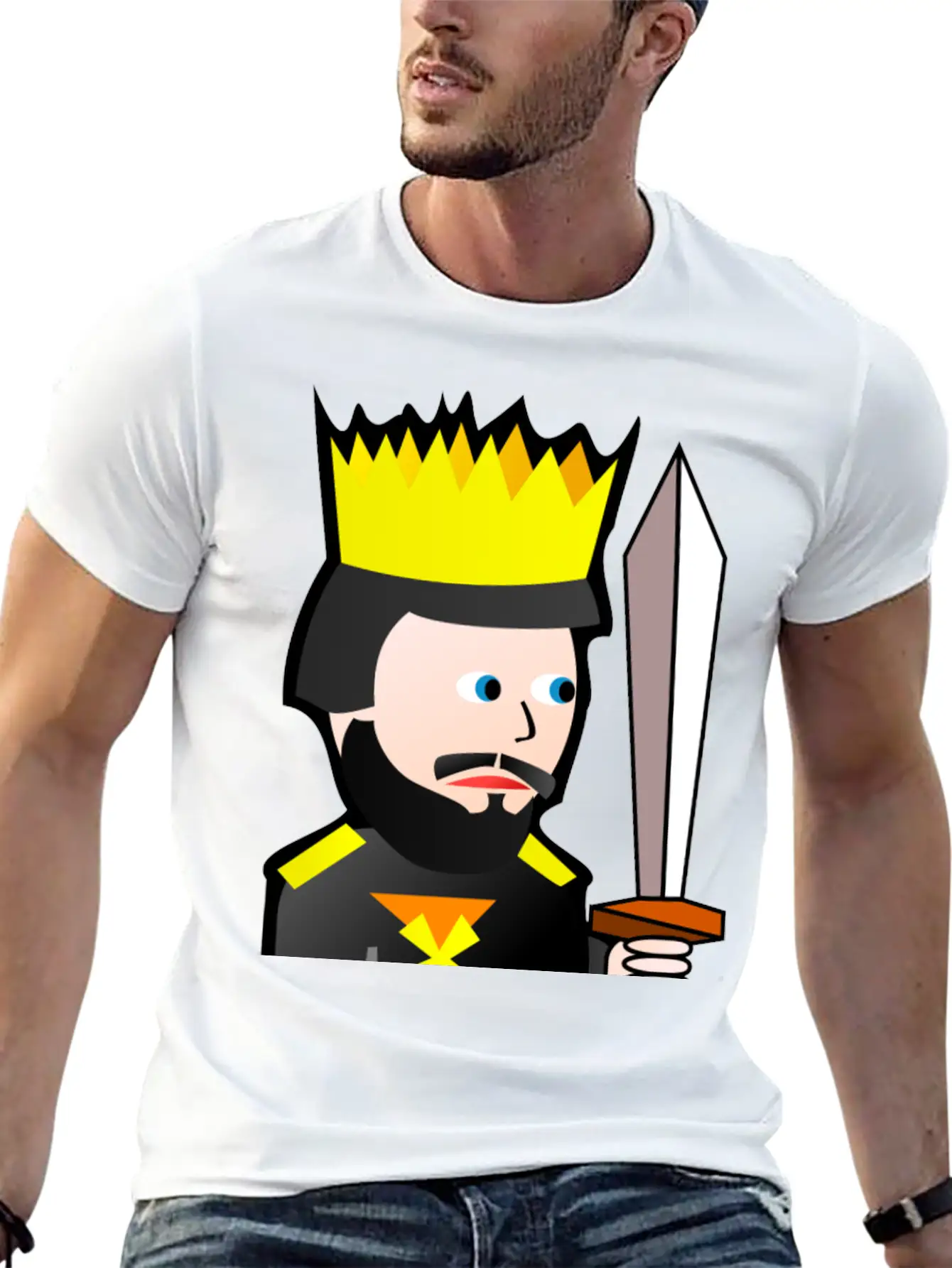 Krone Crown Koenig King Castle Schloss Tower Burg1 Relaxed Everyday Tee – Lightweight And Durable Cotton