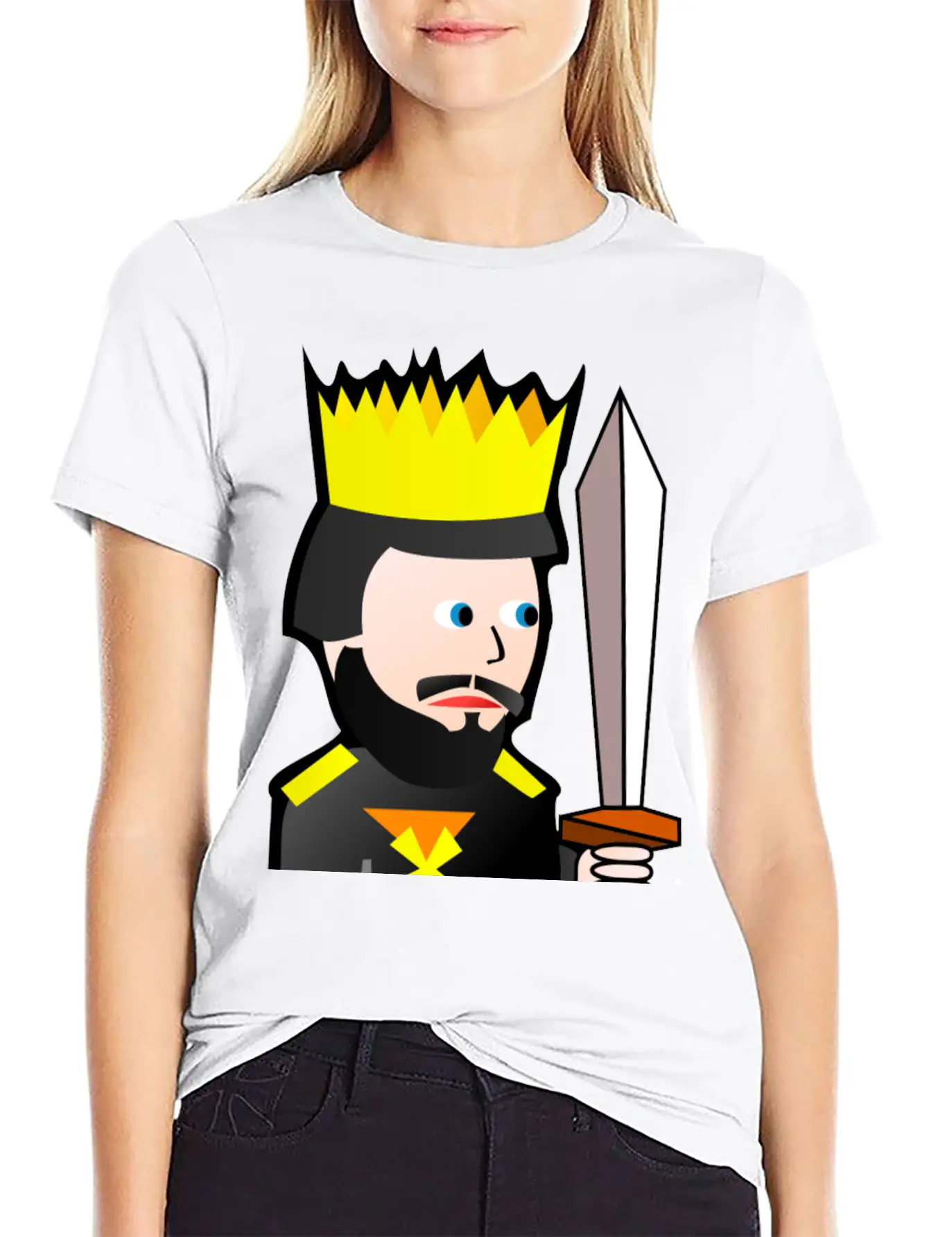 Krone Crown Koenig King Castle Schloss Tower Burg1 Relaxed Everyday Tee – Lightweight And Durable Cotton