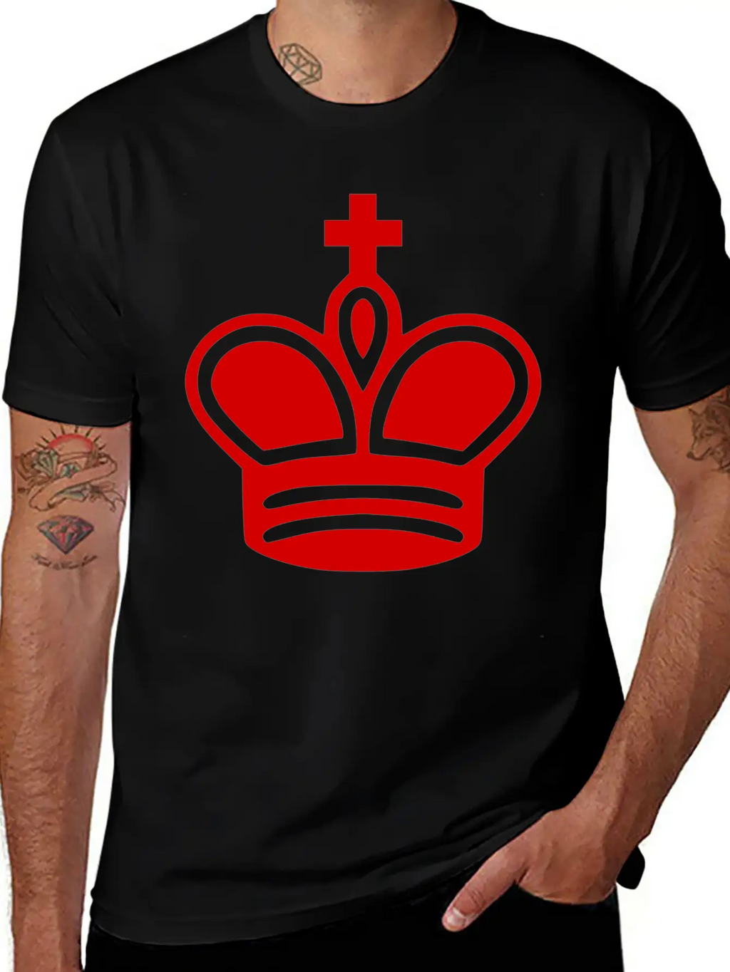 Krone Crown Koenig King Castle Schloss Tower Burg1 Unisex Casual T-Shirt – Clean Design For Daily Comfort